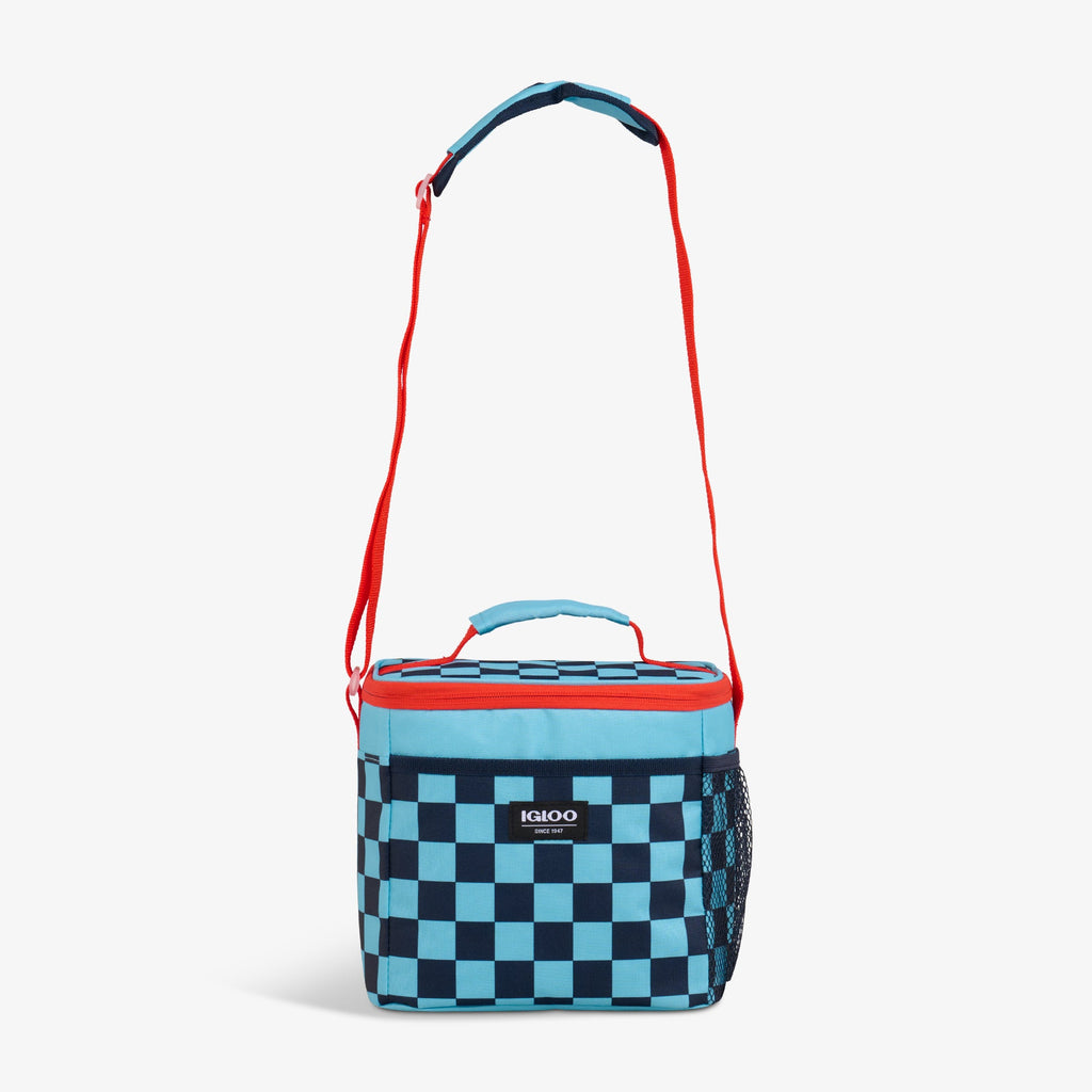 Kids Square Lunch Bag X7 - Checkers - Strap View