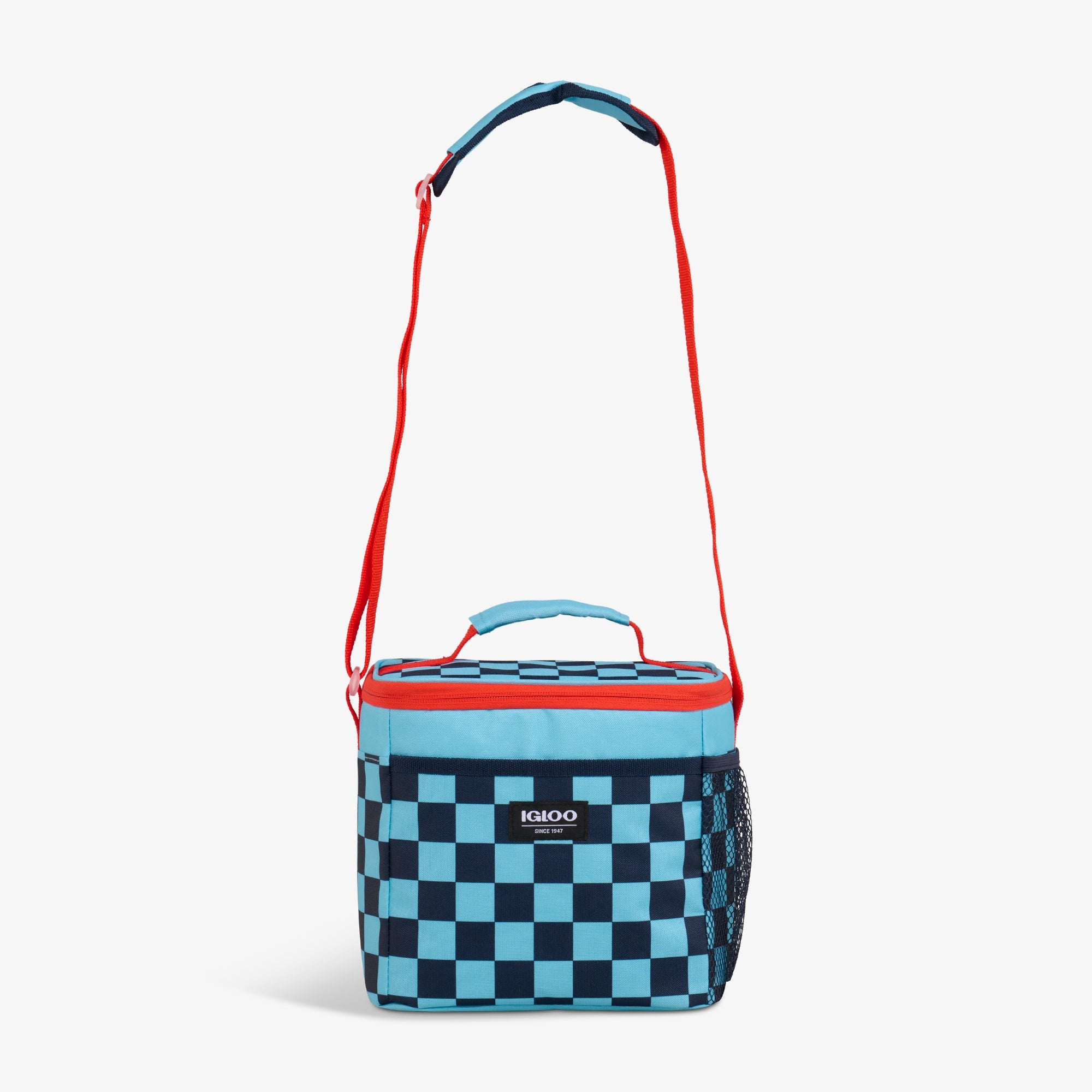 Kids Square Lunch Bag X7 - Checkers - Strap View