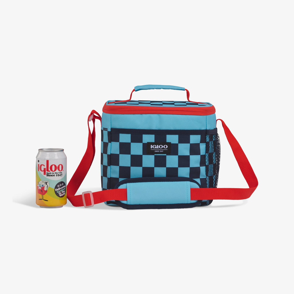 Kids Square Lunch Bag X7 - Checkers - Size View