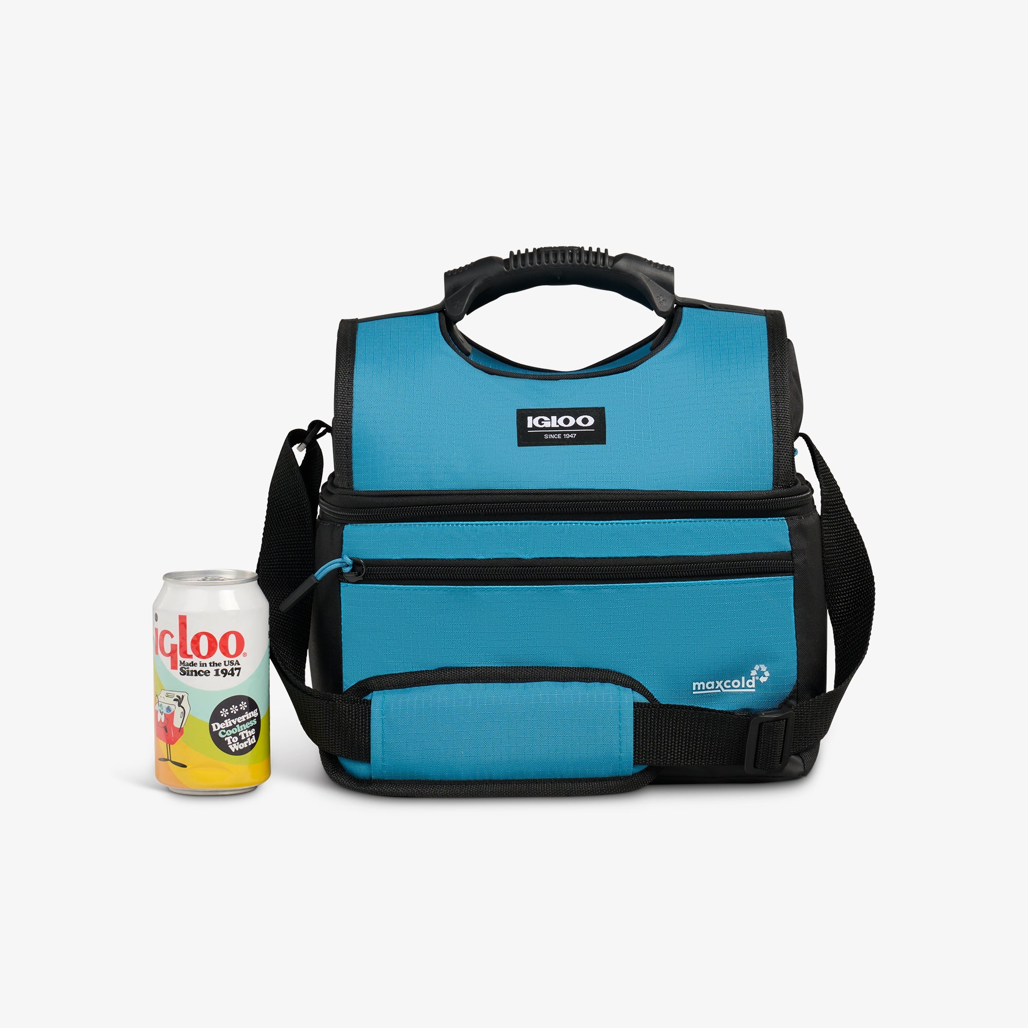 Latitude Gripper 16-Can Cooler Bag C9 - Modern Blue - Size View