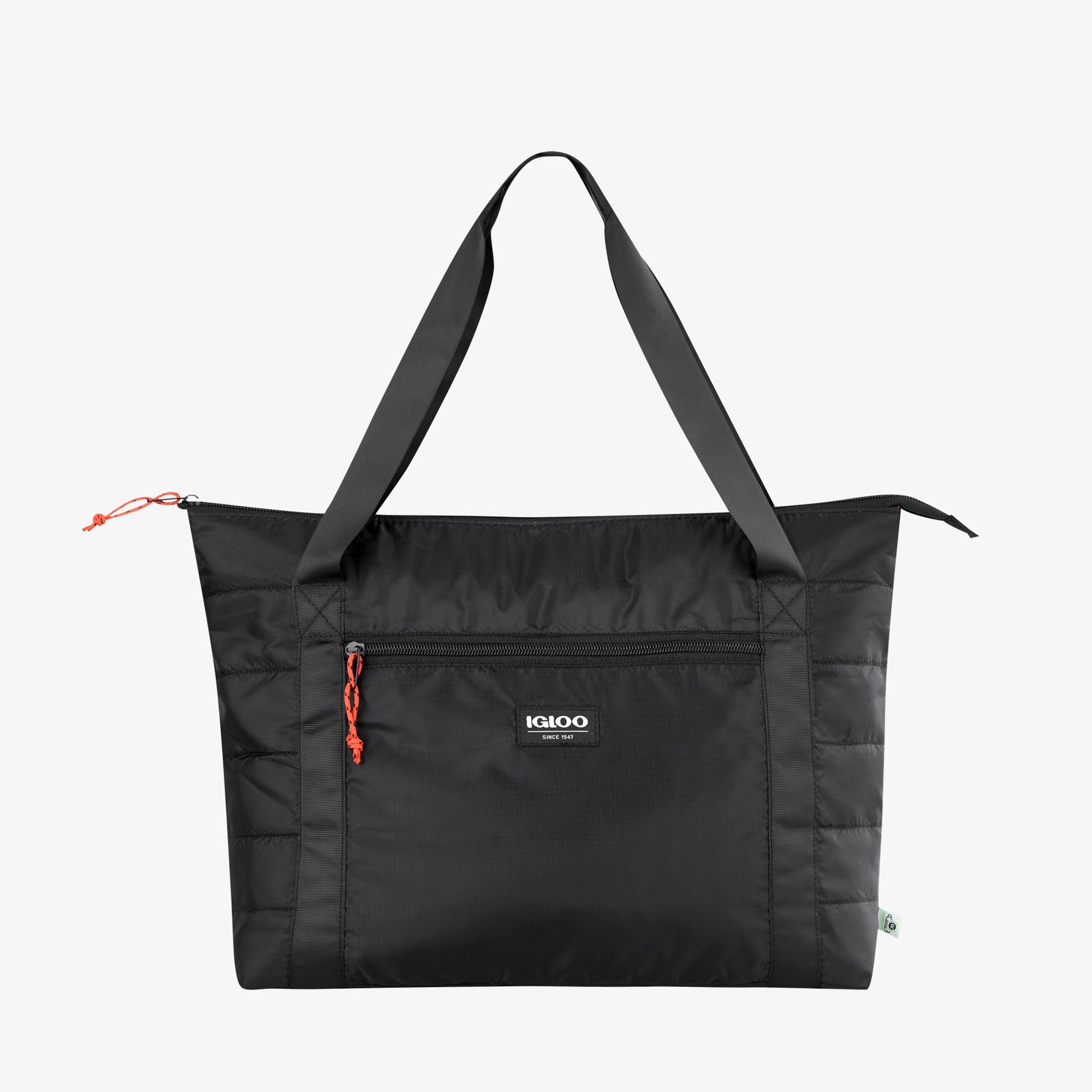Packable Puffer 20-Can Cooler Bag F2 - Black - Product View
