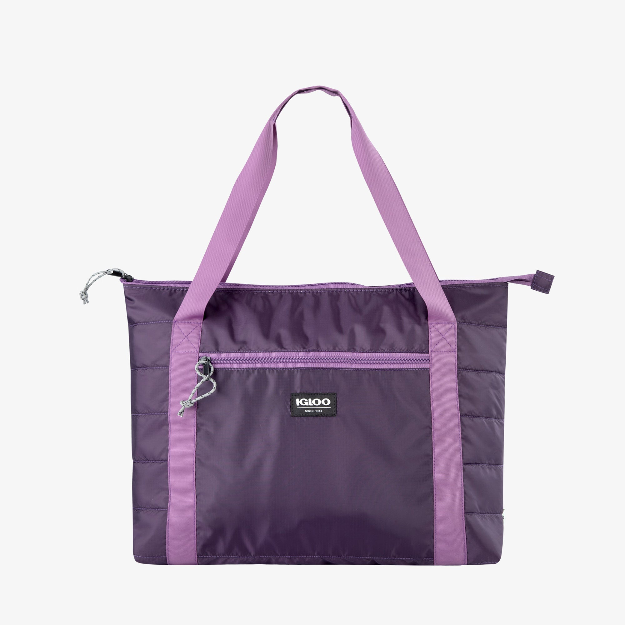 Packable Puffer 20-Can Cooler Bag F2 - Eggplant - Product View