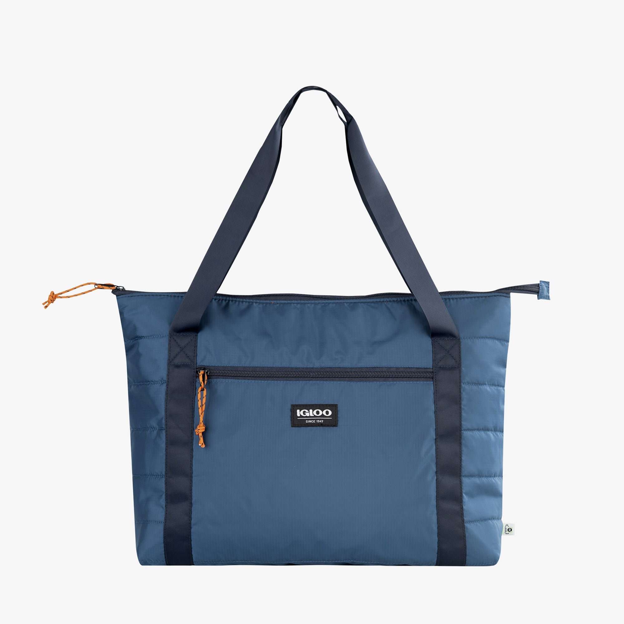 Packable Puffer 20-Can Cooler Bag F2 - Denim - Product View