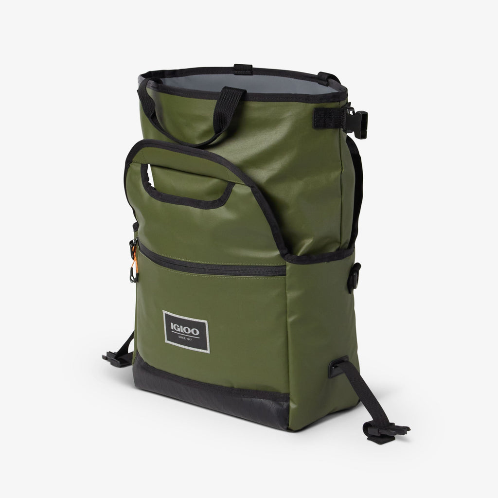 Pursuit 16-Can Lunch Bag X8 - Chive - Open View