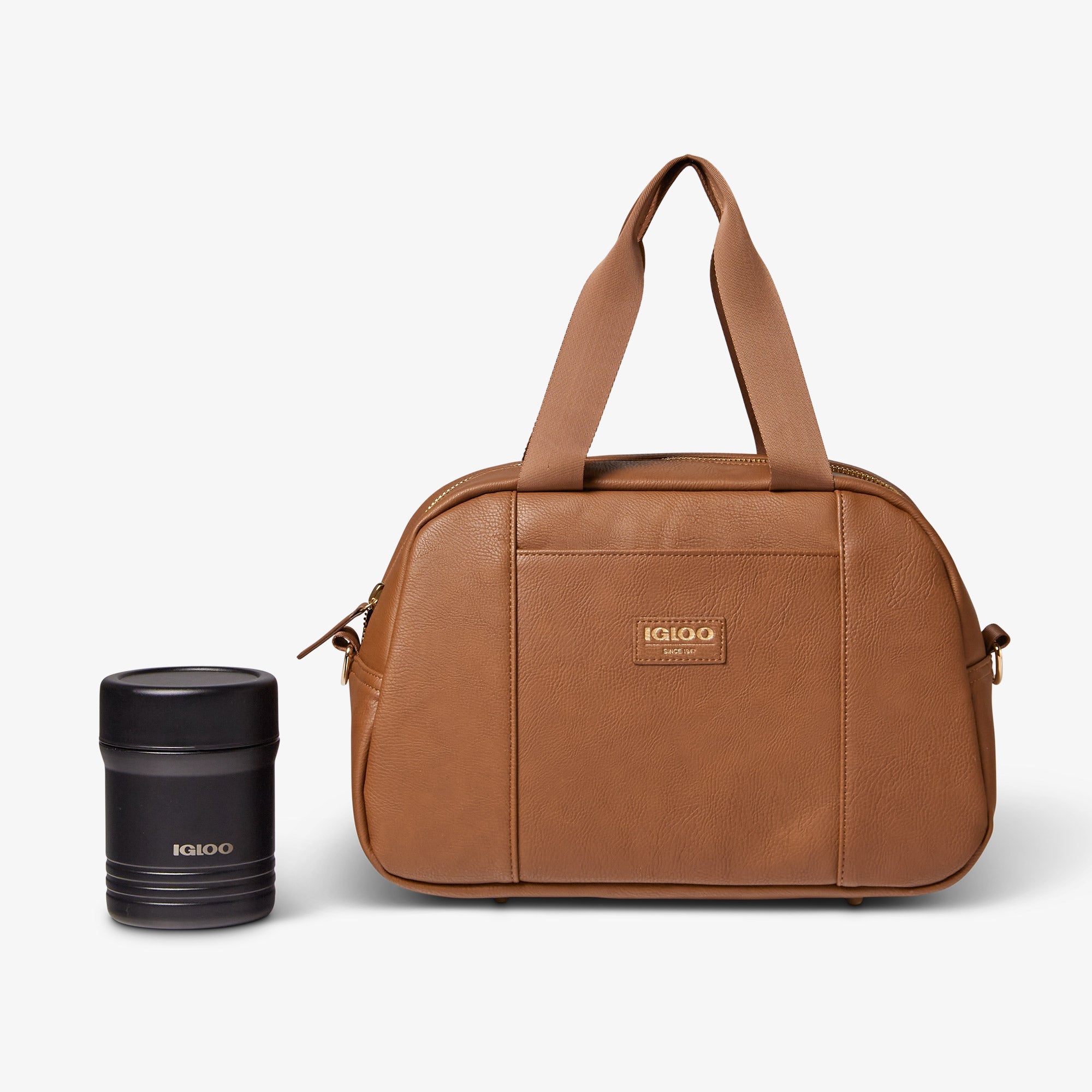 Igloo Luxe® Satchel Cooler Bag H4 - Cognac - Product View