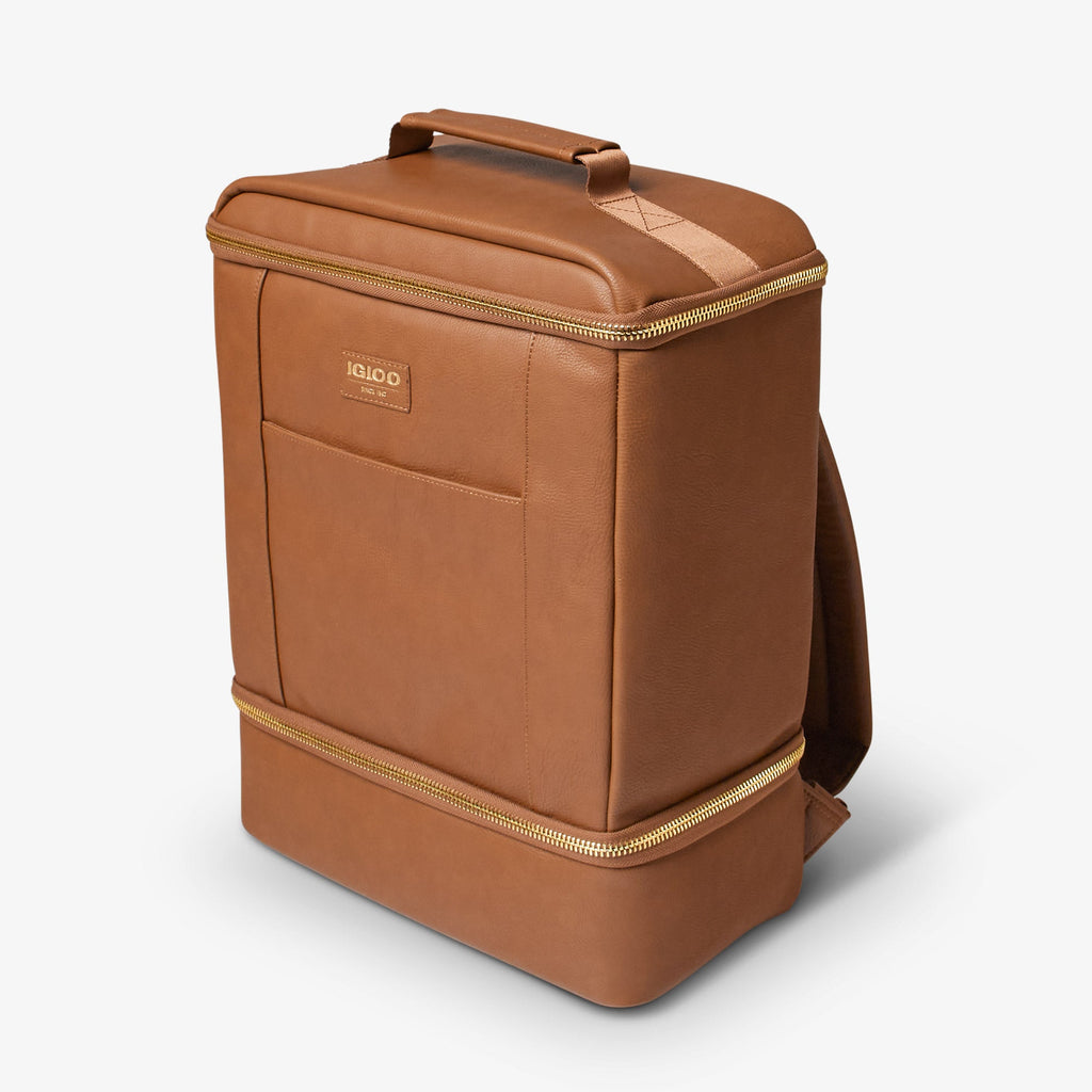 Igloo Luxe® Dual Compartment Backpack N1 - Cognac - Product View