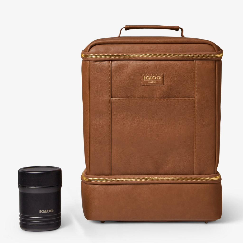 Igloo Luxe® Dual Compartment Backpack N1 - Cognac - Product View