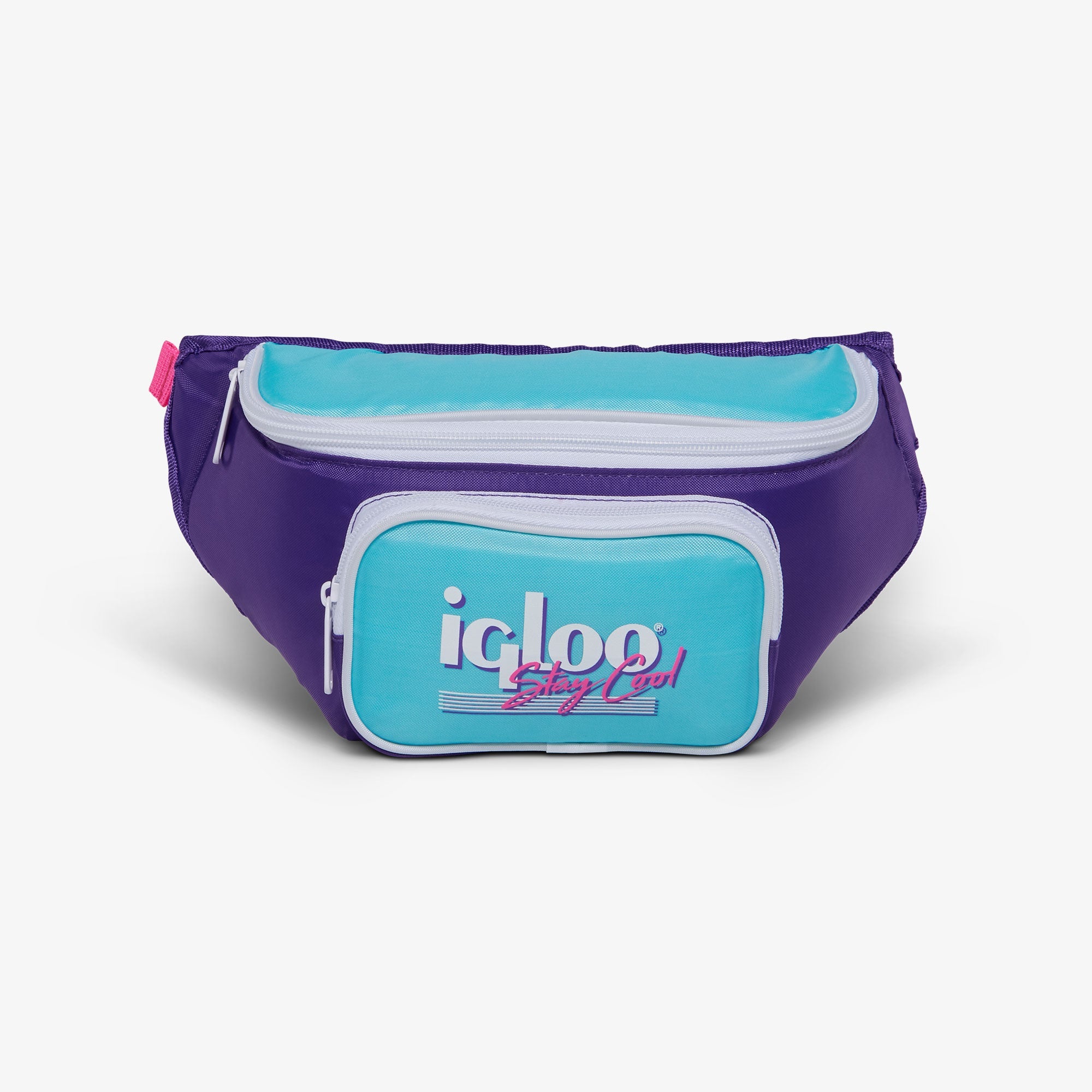 Retro Fanny Pack I0 - Purple - Front View