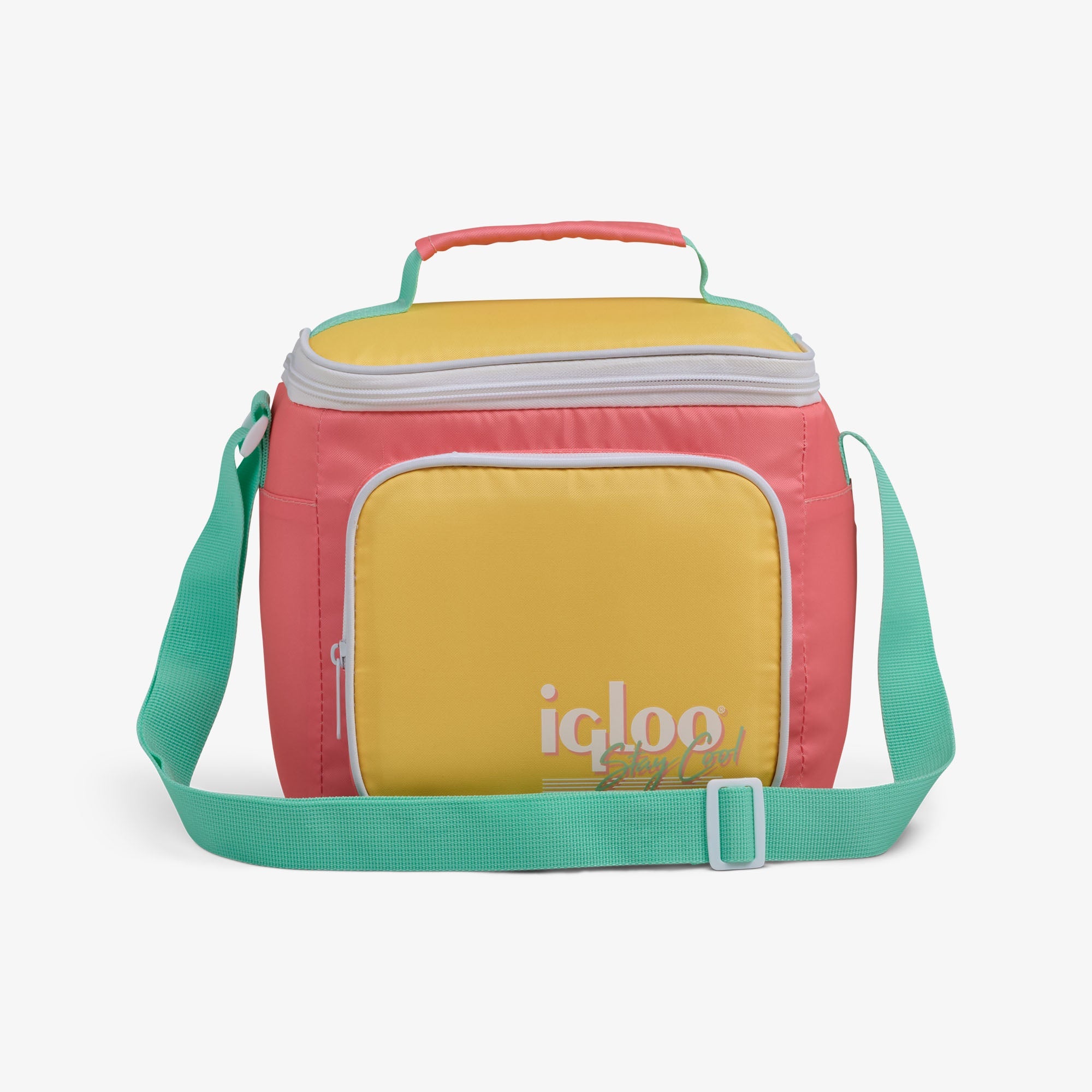 Retro Square Lunch Bag N0 - Flamingo - Front View