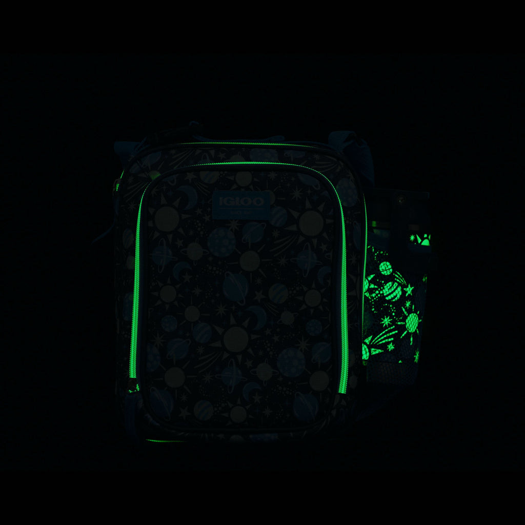 Kids Lunch Glow Vertical Cooler + Bento Box O4 - Cosmic Glow - Product View