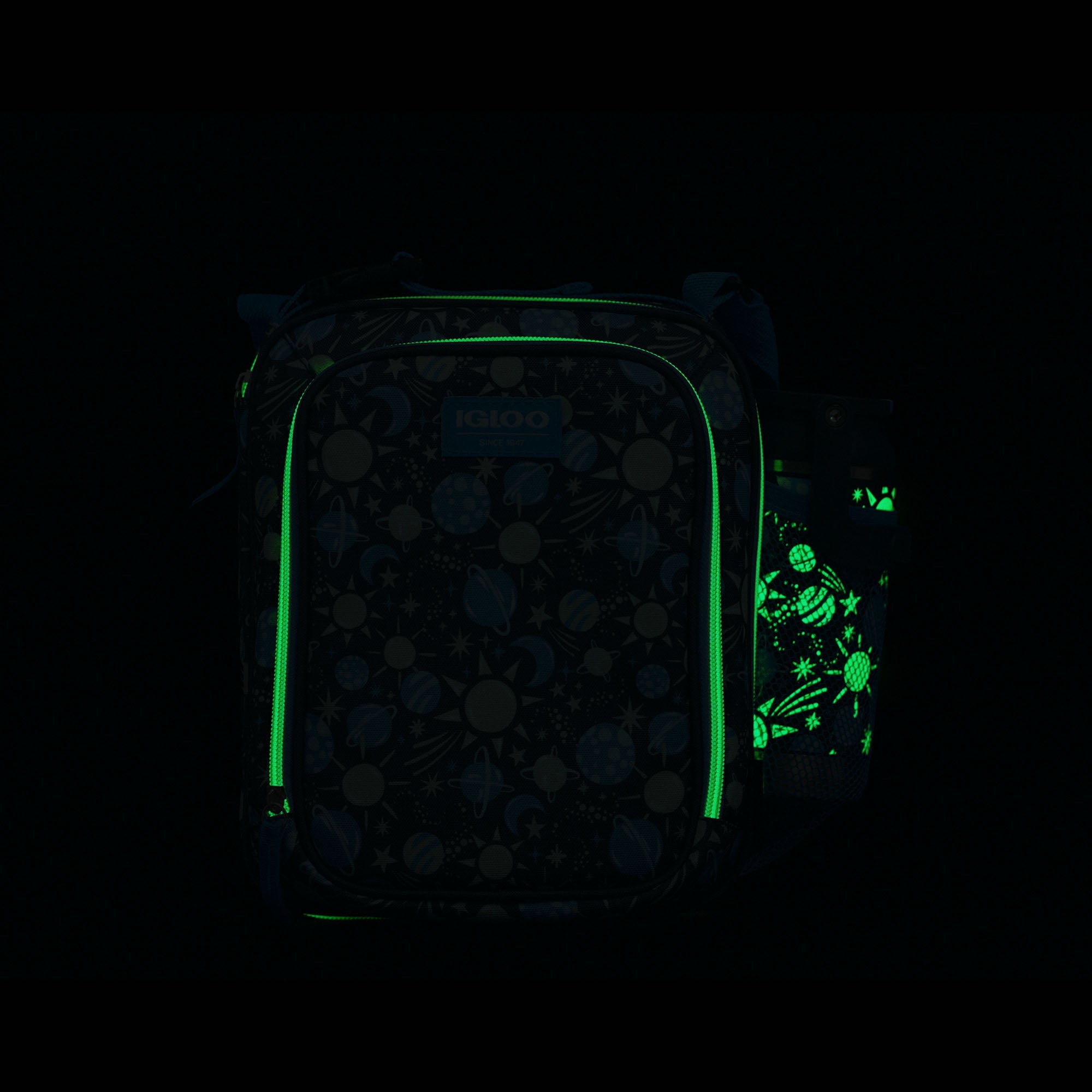 Kids Lunch Glow Vertical Cooler + Bento Box O4 - Cosmic Glow - Product View
