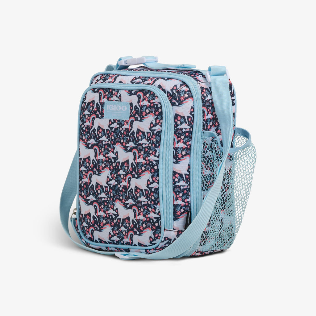 Kids Lunch Vertical Cooler + Bento Box M7 - Unicorns - Product View