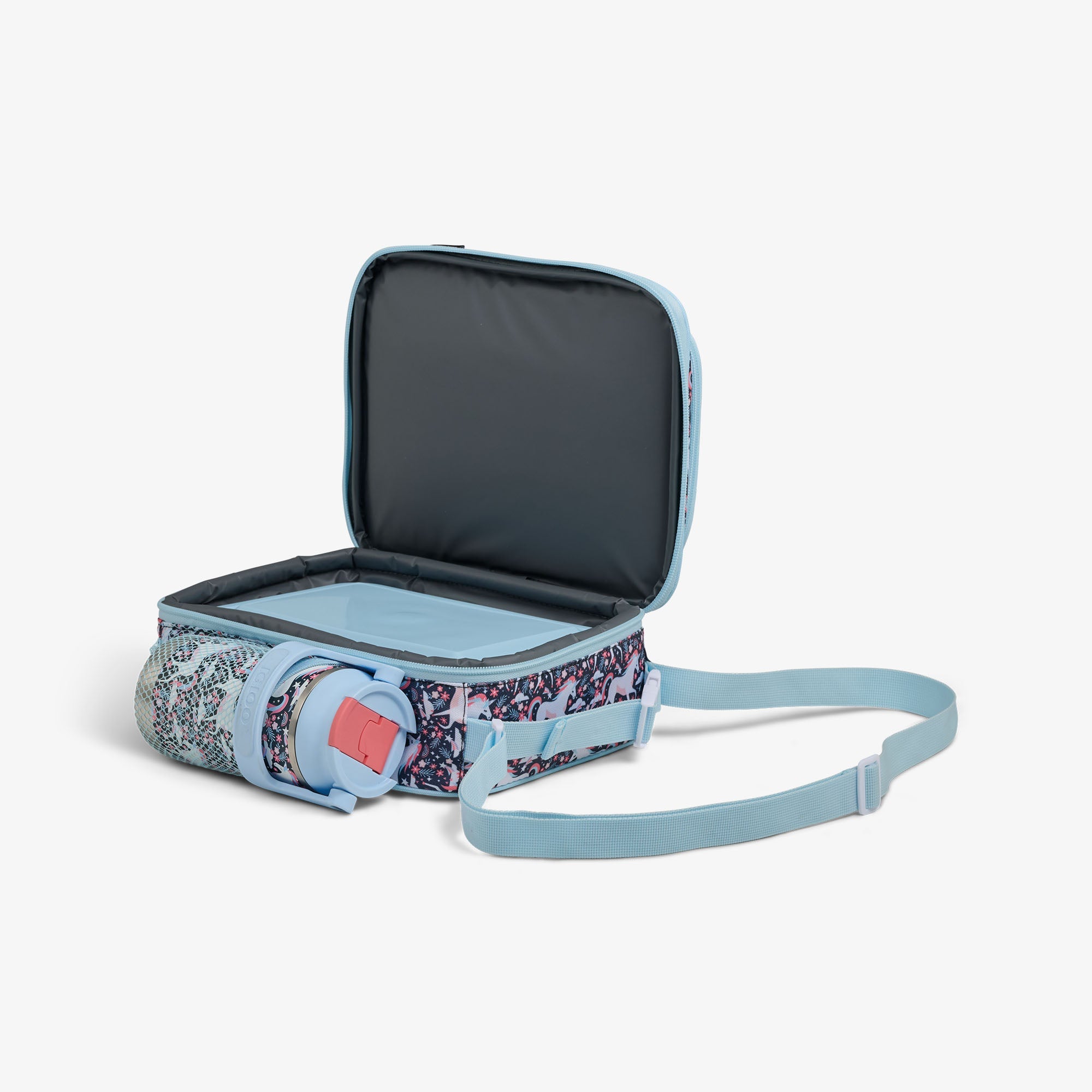 Kids Lunch Vertical Cooler + Bento Box M7 - Unicorns - Product View