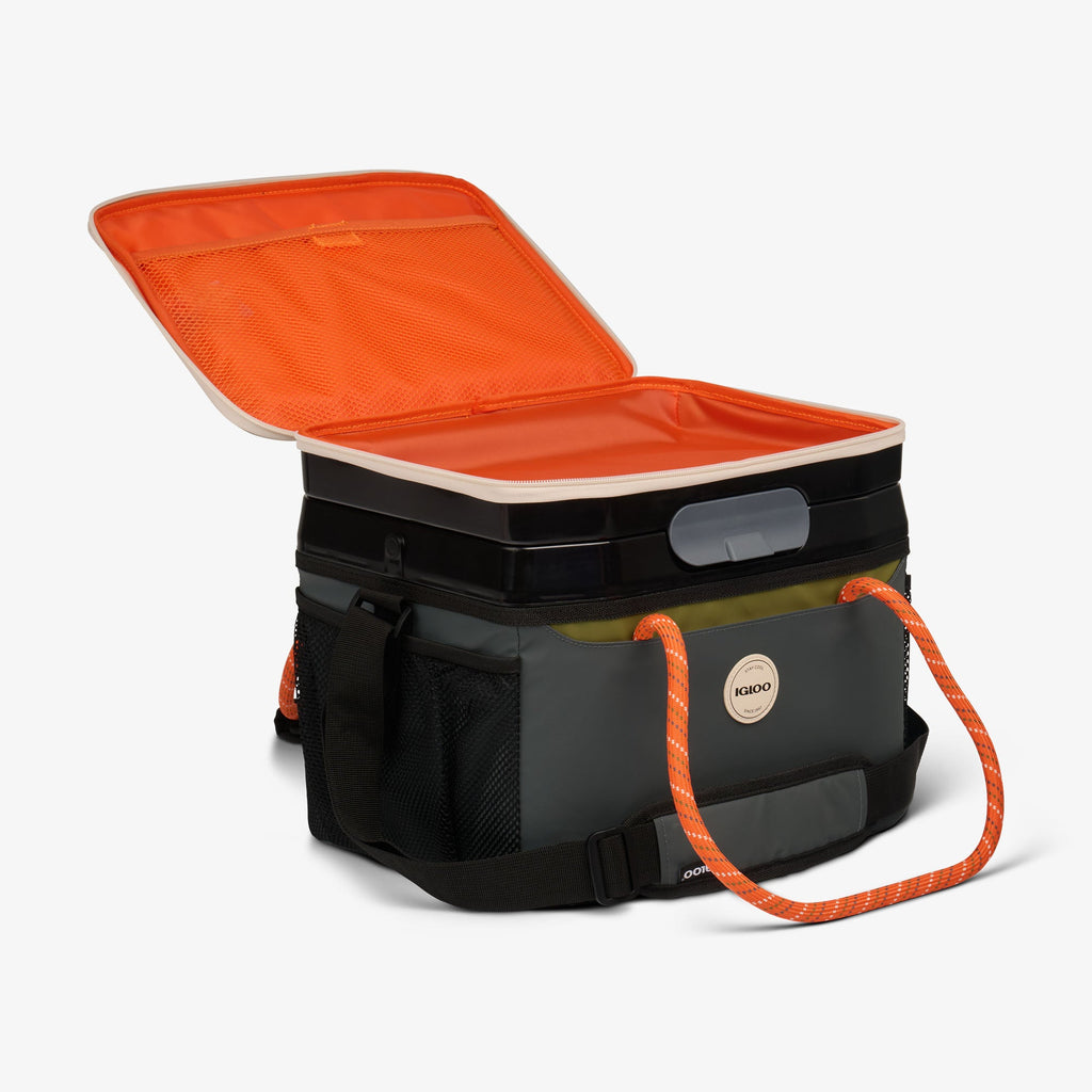 Summit Cool Fusion 18-Can Cooler Bag A6 - Tactical Gray - Open View