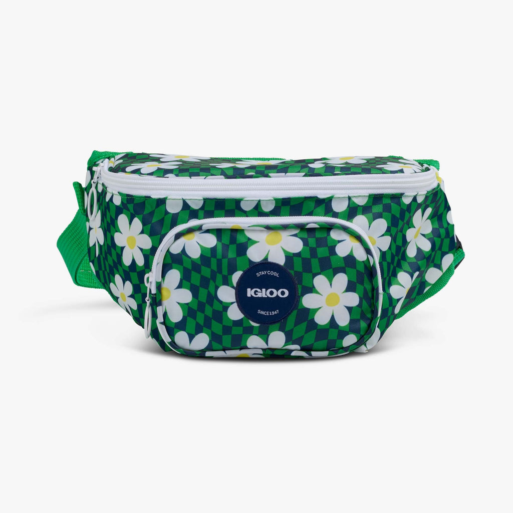 Retro Fanny Pack I0 - Psychedelic Daisy - Front View