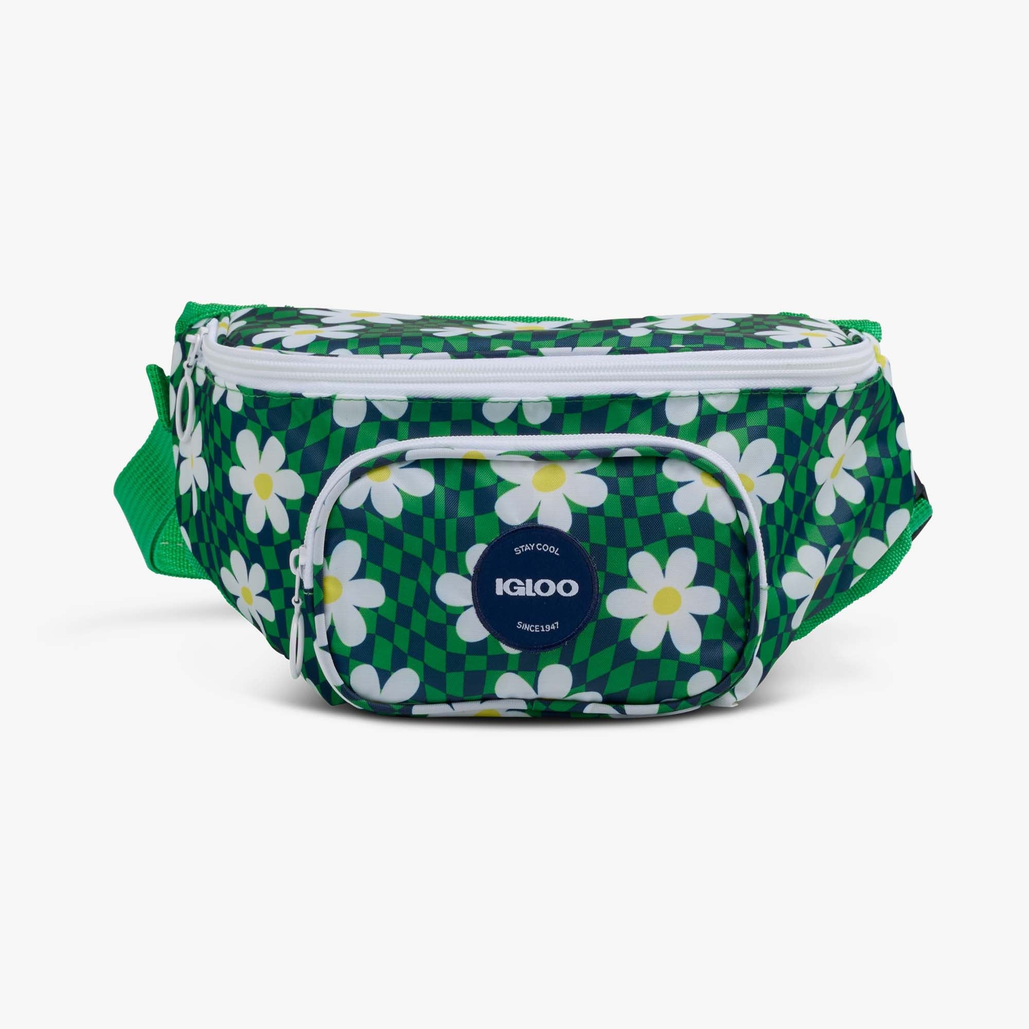 Retro Fanny Pack I0 - Psychedelic Daisy - Front View