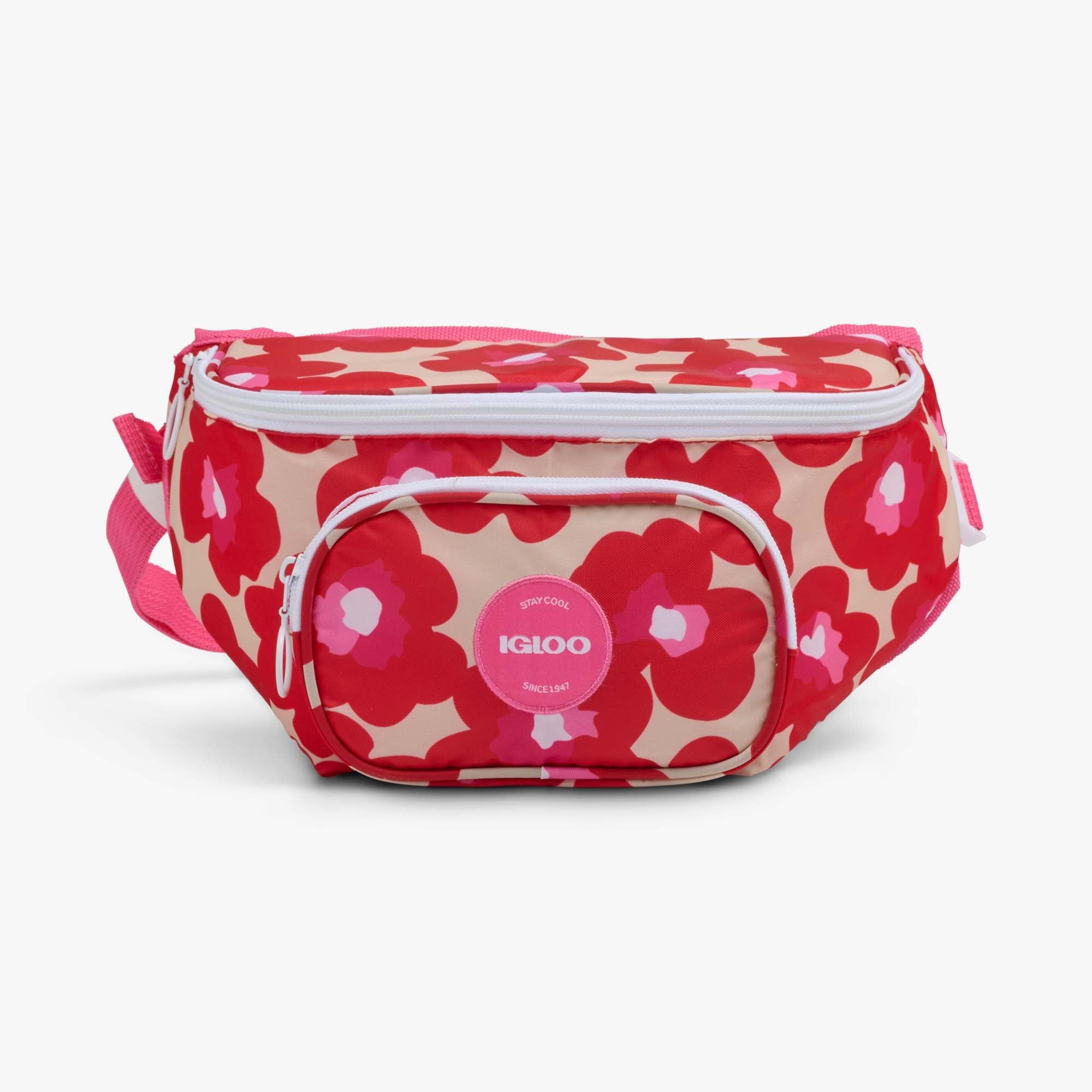 Retro Fanny Pack I0 - Mod Floral - Front View