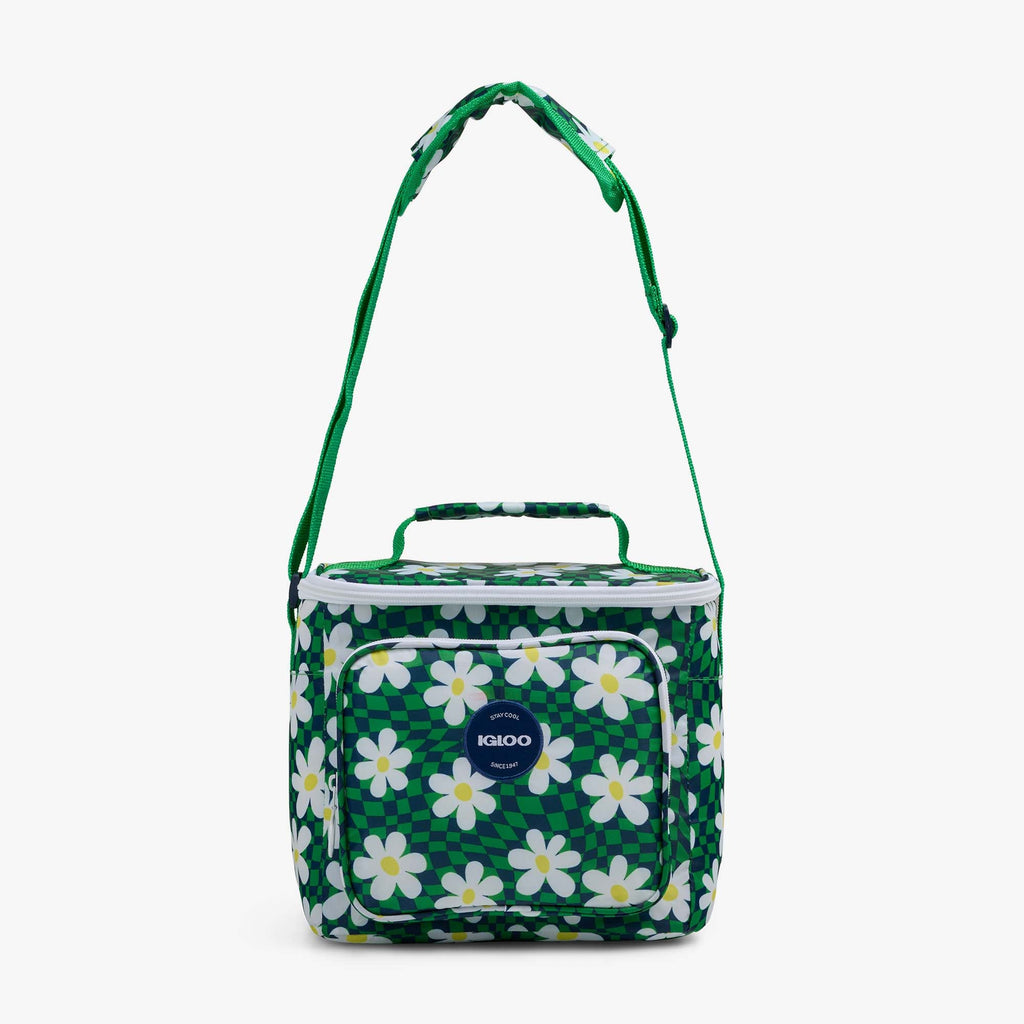 Retro Square Lunch Bag N0 - Psychedelic Daisy - Strap View