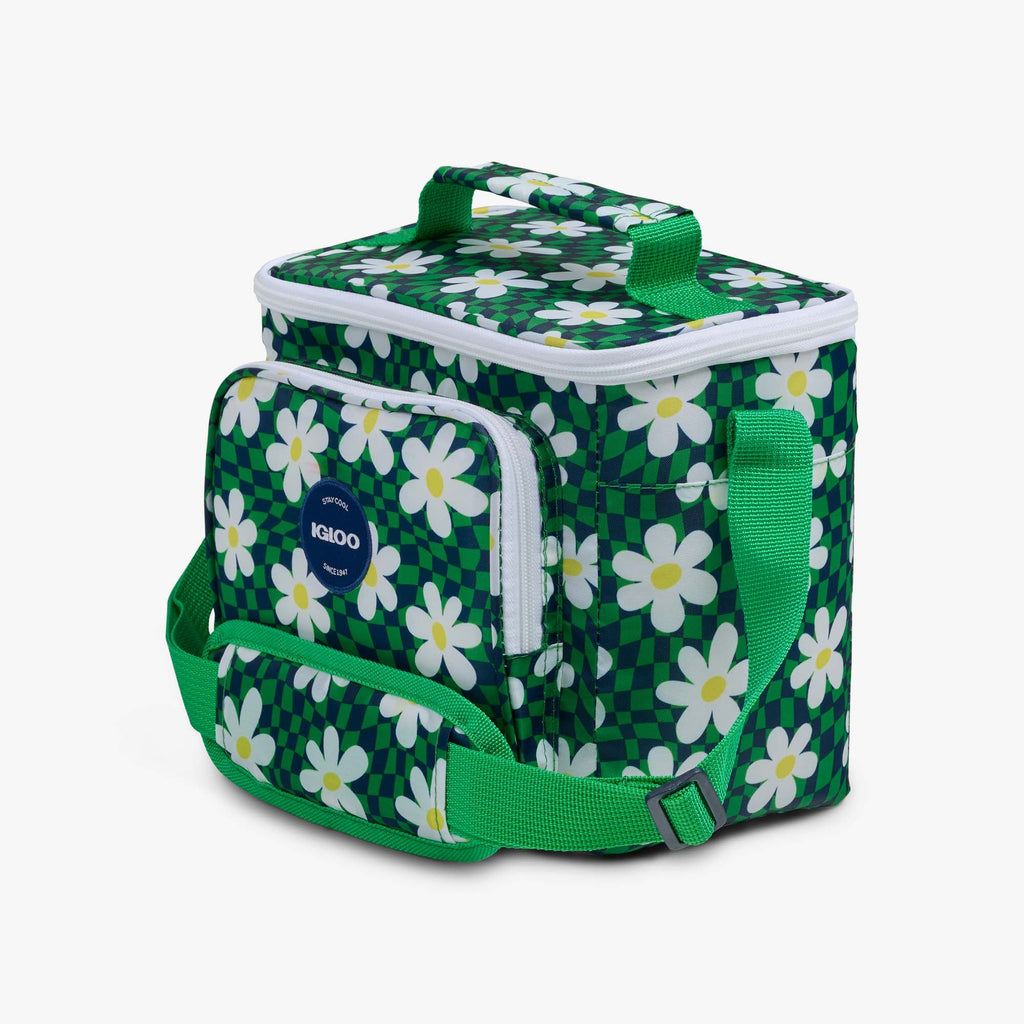 Retro Square Lunch Bag N0 - Psychedelic Daisy - Product View