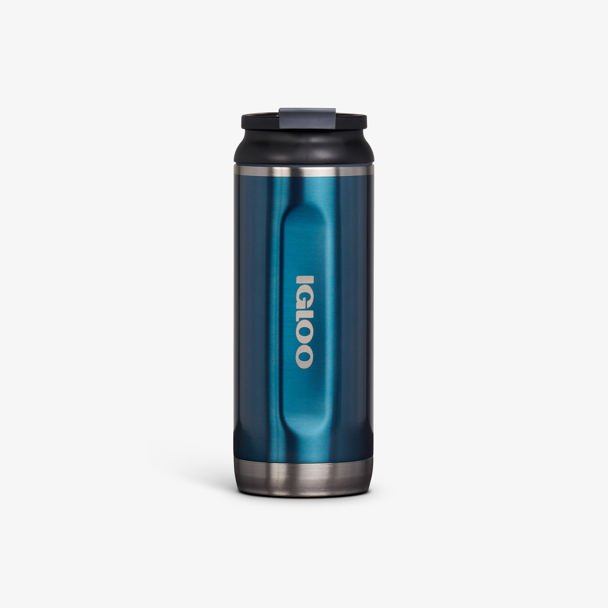 16 Oz Flip ‘n’ Sip Tumbler P8 - Gloss Modern Blue - Front View