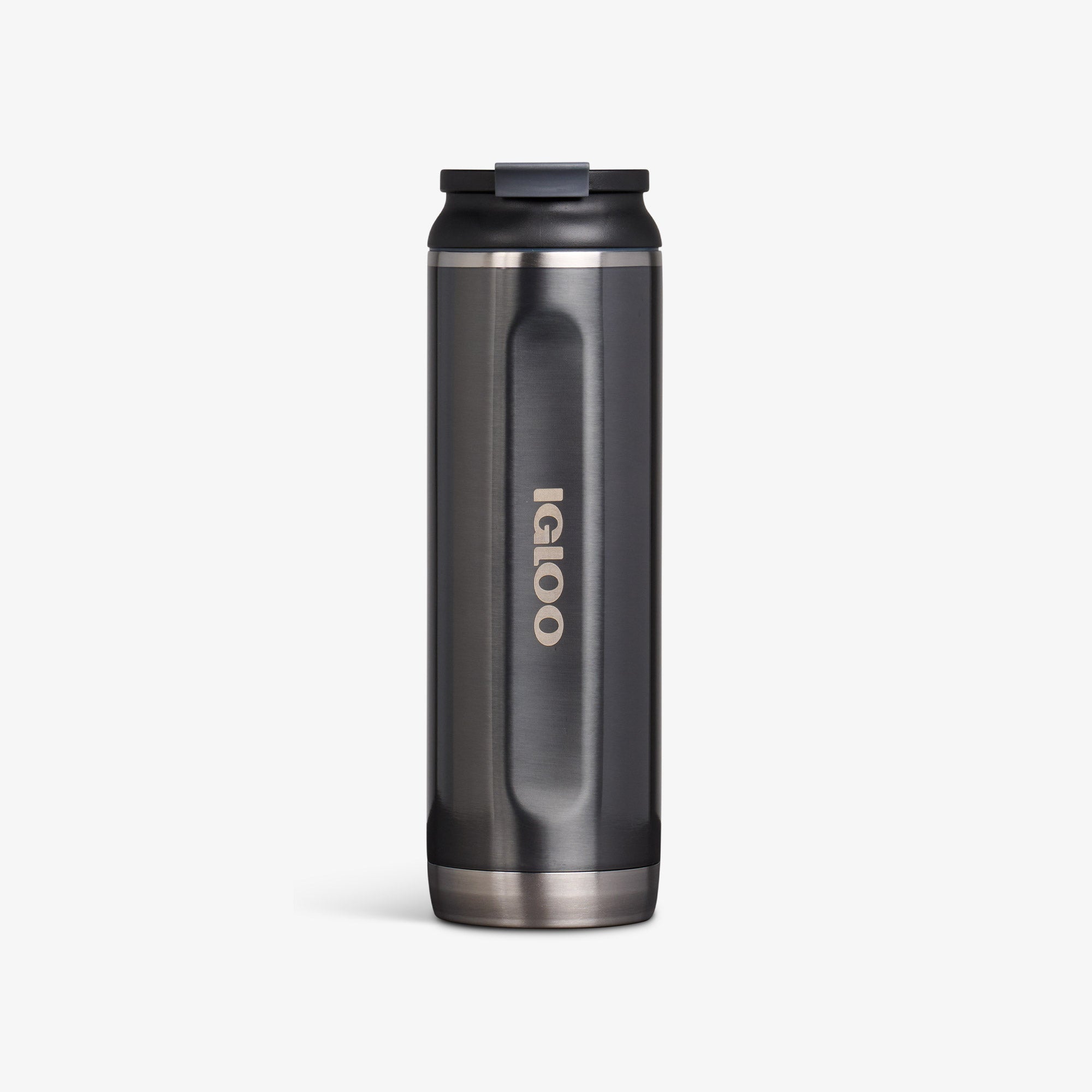 20 Oz Flip ‘n’ Sip Tumbler L4 - Gloss Carbonite - Front View