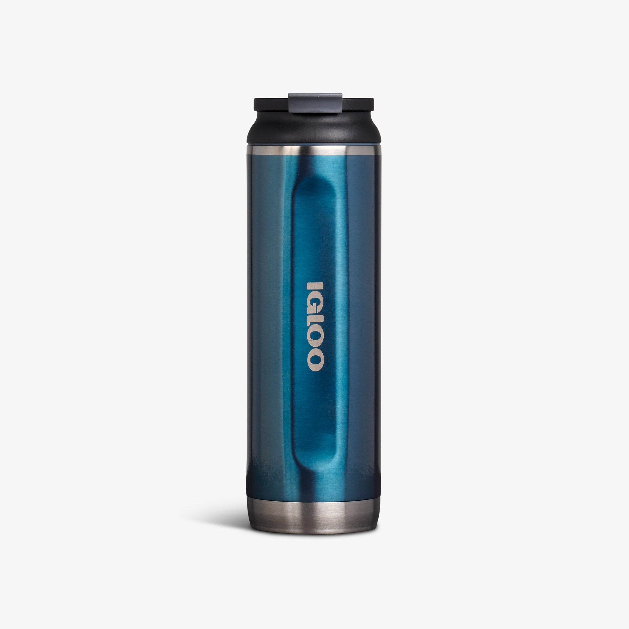 20 Oz Flip ‘n’ Sip Tumbler L4 - Gloss Modern Blue - Front View