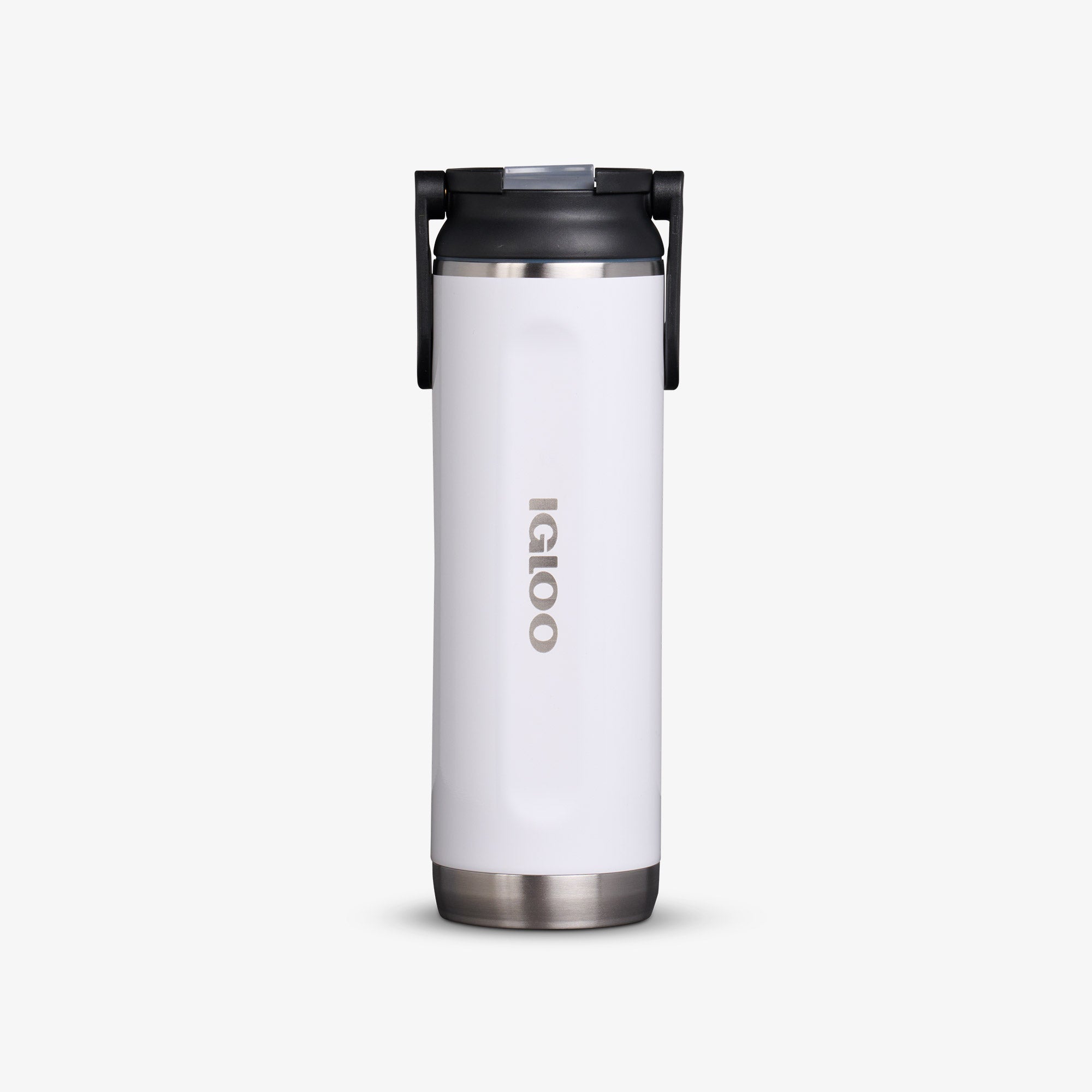 20 Oz Sport Sipper Bottle F5 - Gloss White - Front View