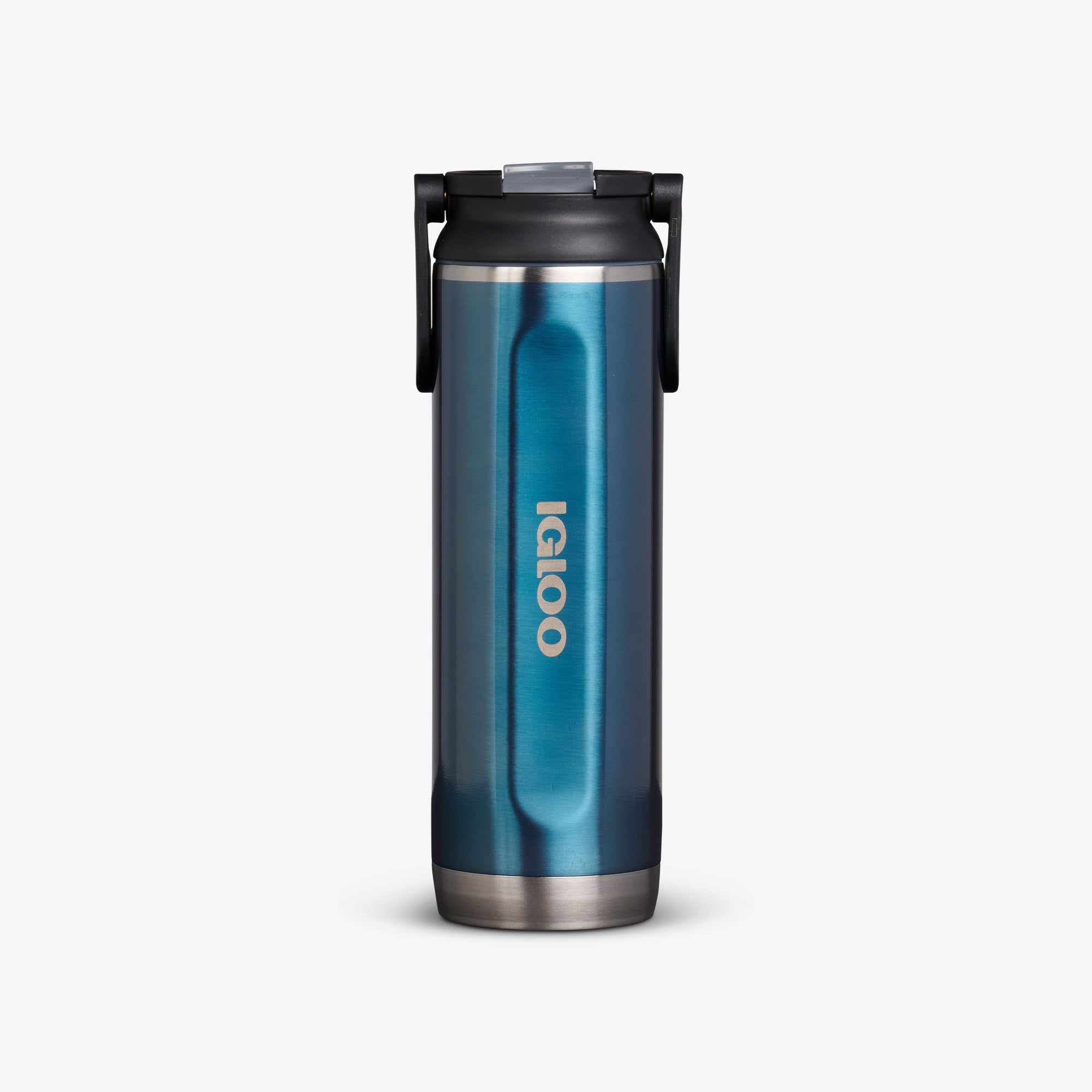 20 Oz Sport Sipper Bottle F5 - Gloss Modern Blue - Front View