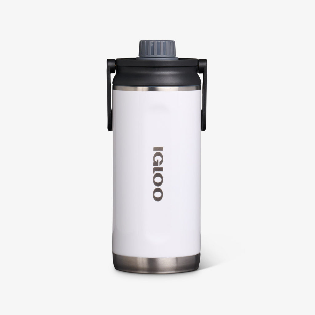 36 Oz Twist ‘n’ Chug Bottle U9 - Gloss White - Front View