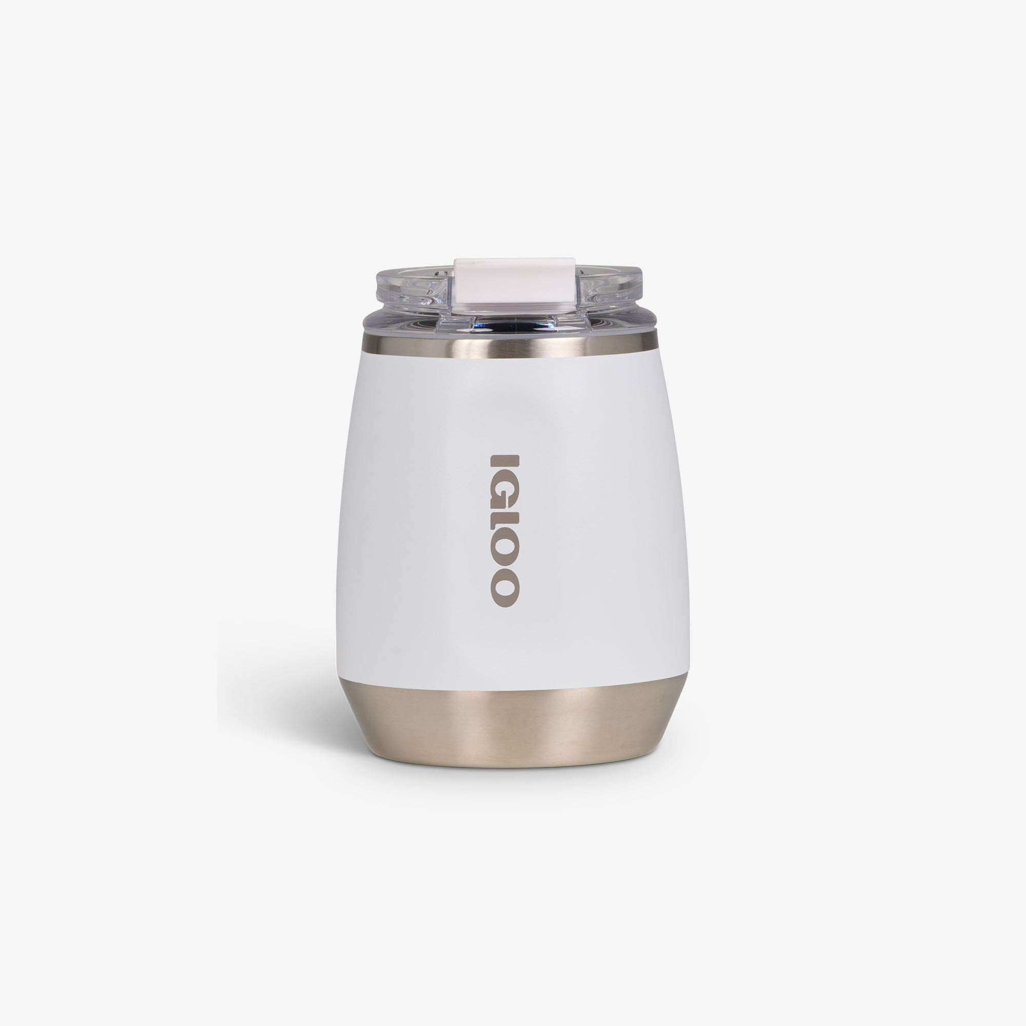 10 Oz Wine Tumbler D1 - White - White - Custom - Front View
