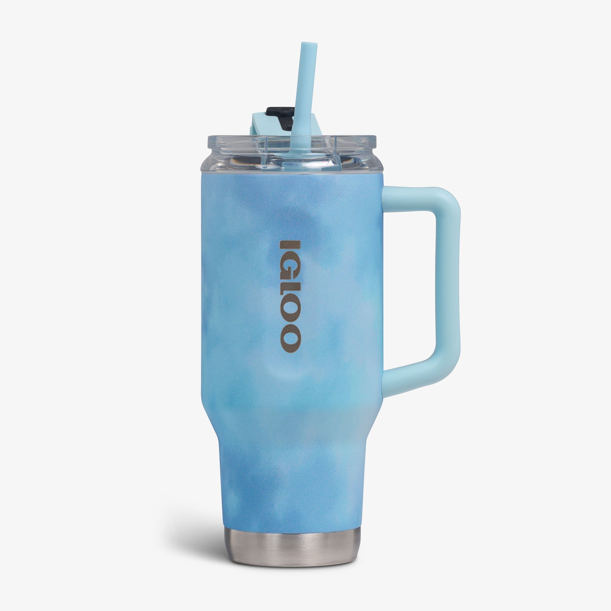 32 Oz Flip ‘n’ Sip Travel Mug B6 - Cloud Powder Blue - Front View