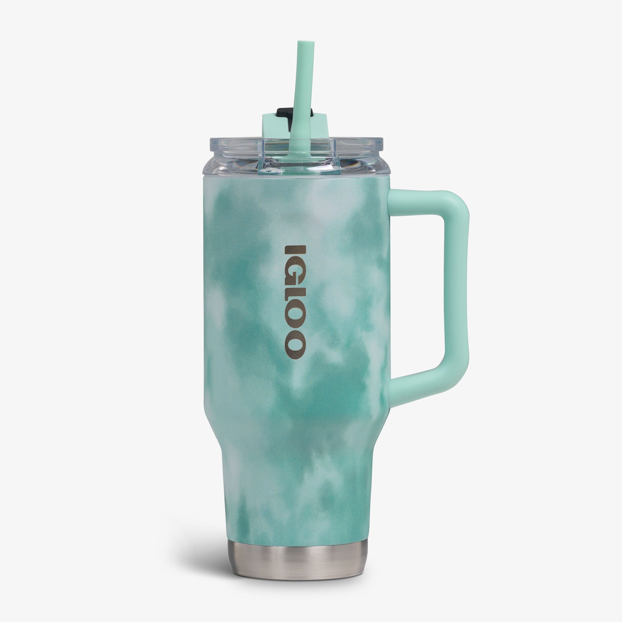 32 Oz Flip ‘n’ Sip Travel Mug B6 - Cloud Seafoam - Front View