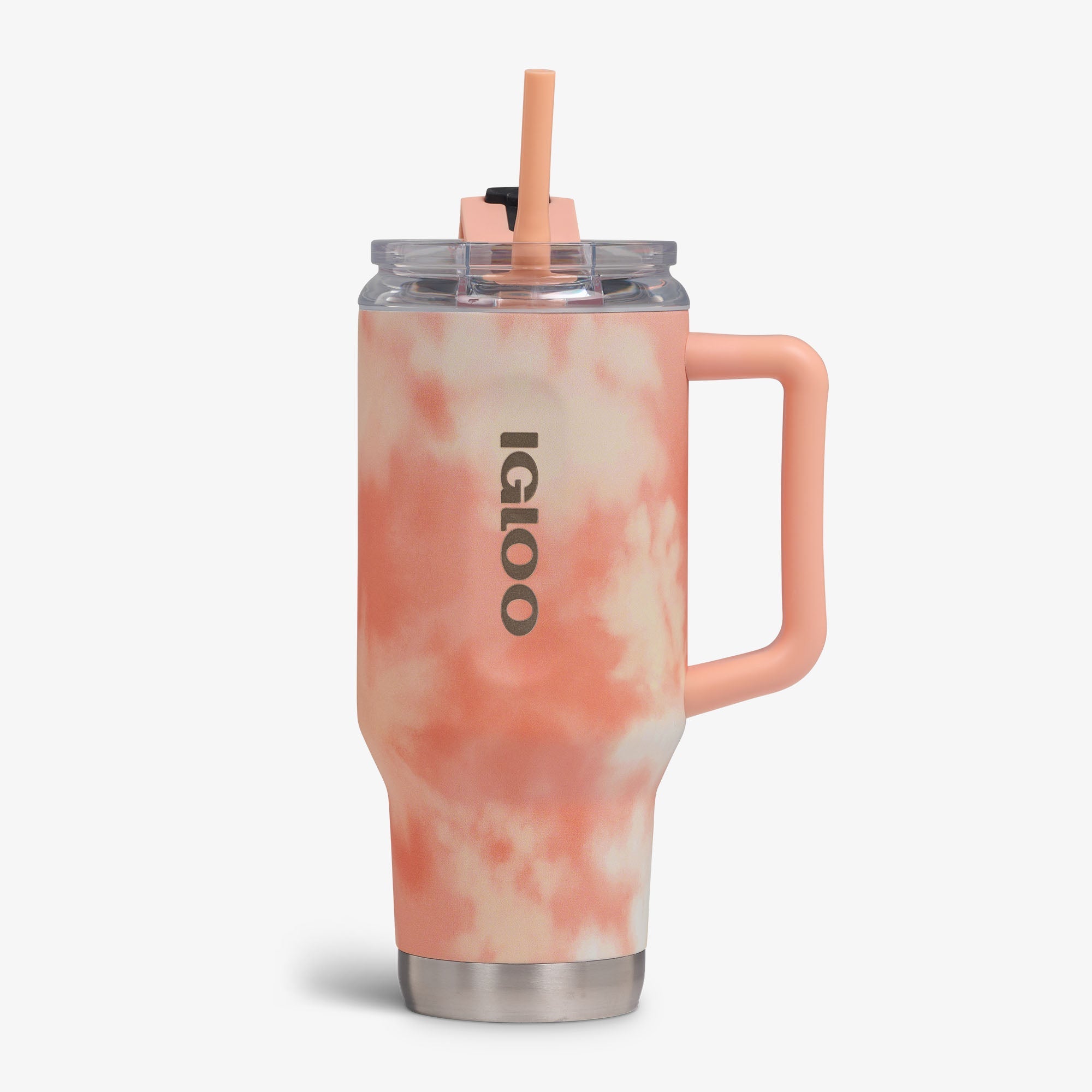 32 Oz Flip ‘n’ Sip Travel Mug B6 - Cloud Apricot - Front View