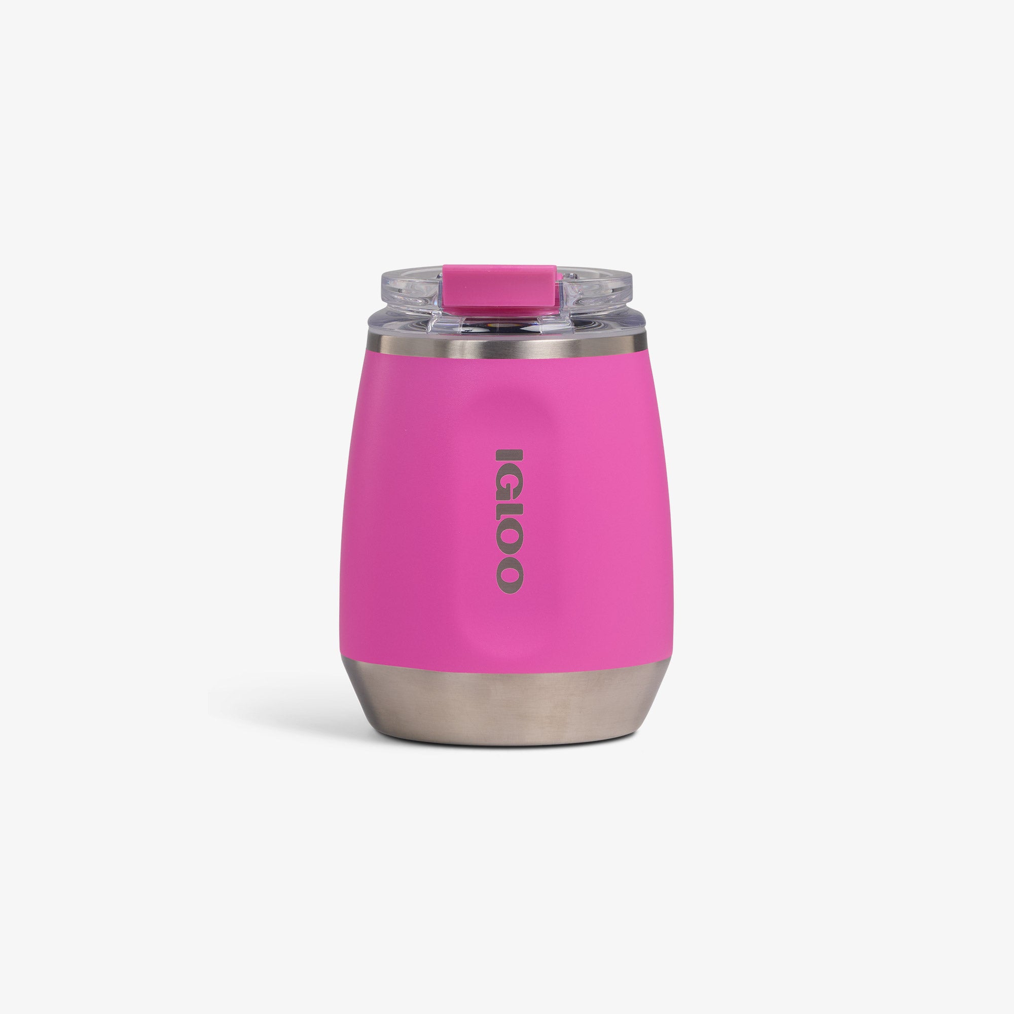 10 Oz Wine Tumbler D1 - Pink Fizz - Custom - Pink Fizz - Front View