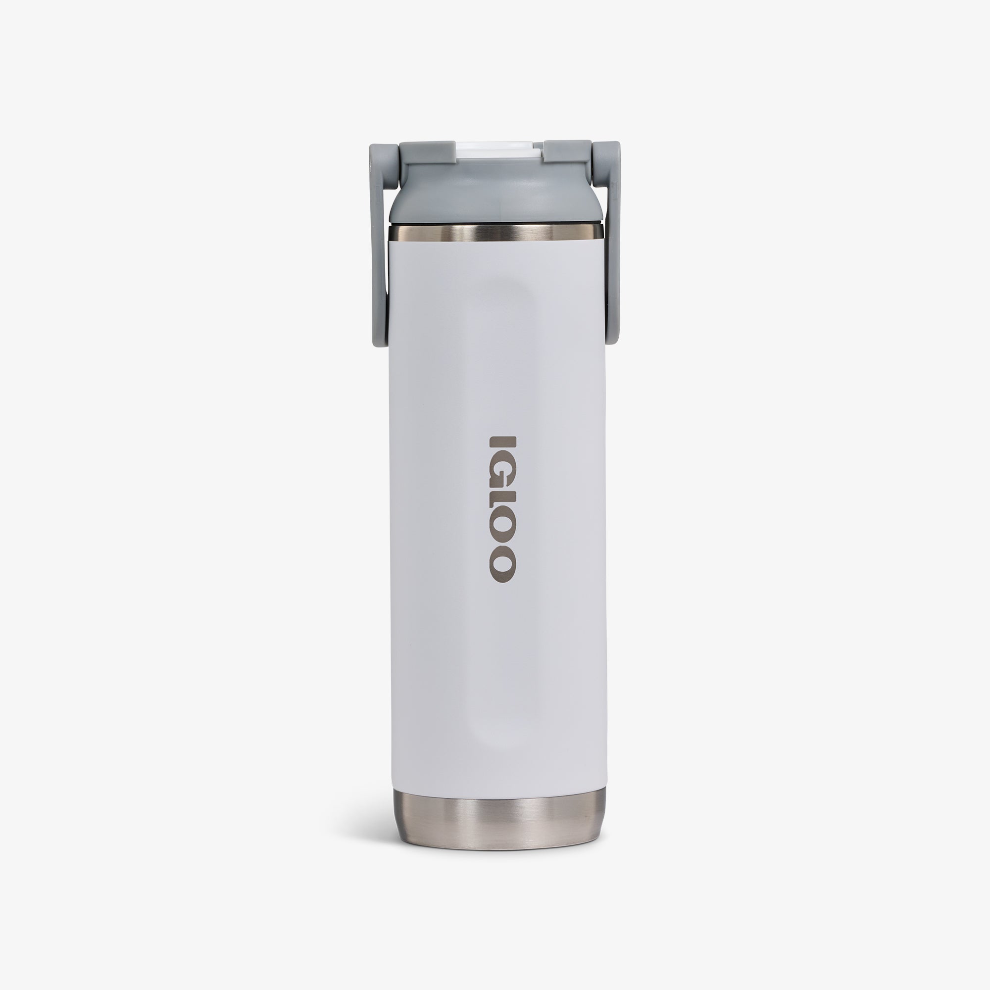 20 Oz Sport Sipper Bottle F5 - White - Front View