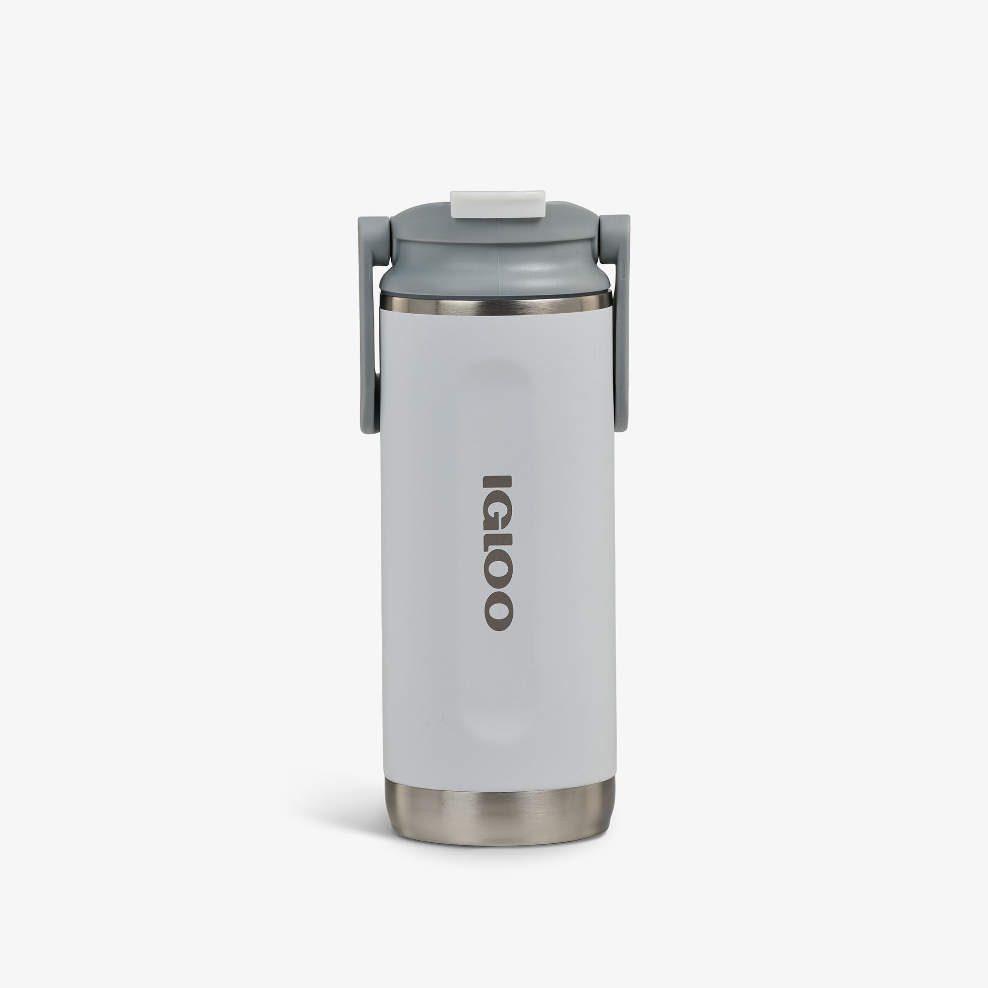 16 Oz Flip ‘n’ Sip Tumbler P8 - White - Front View