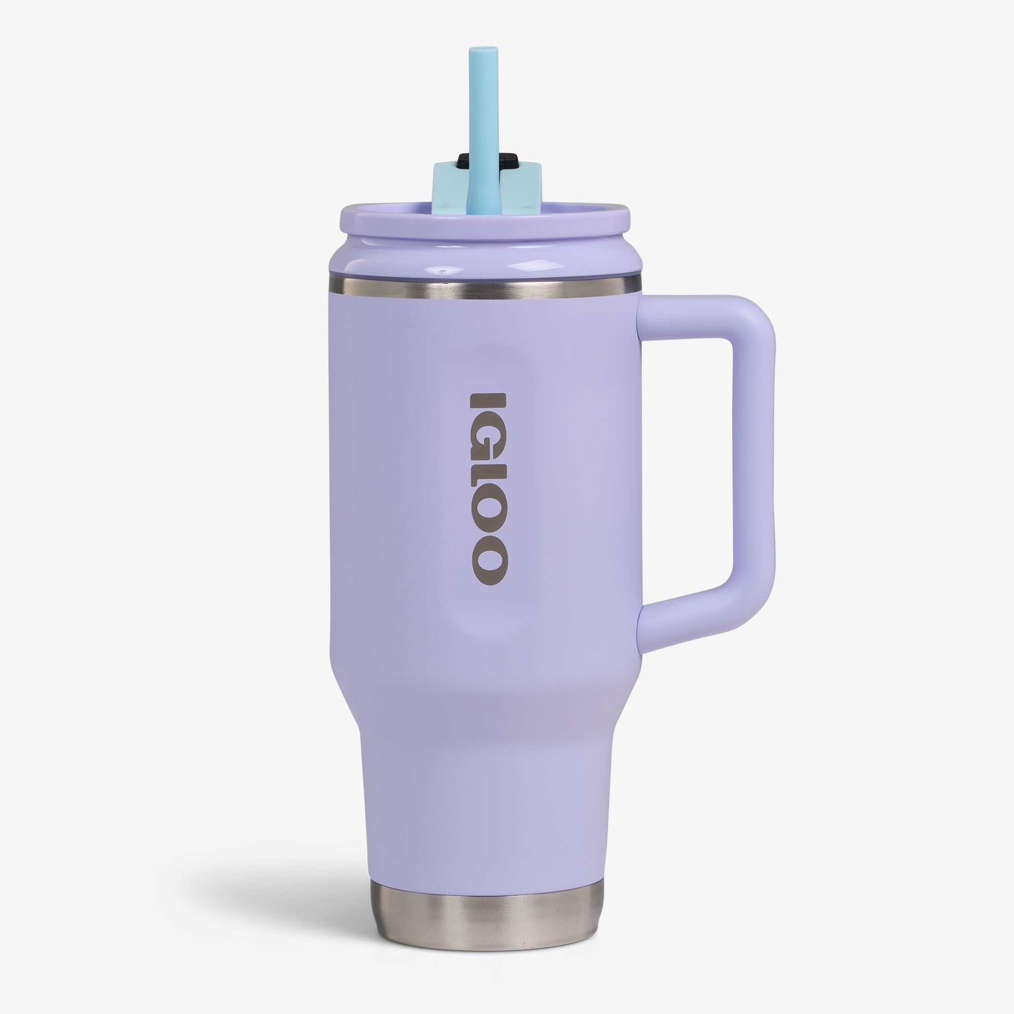 32 Oz Flip ‘n’ Sip Travel Mug B6 - Lilac Breeze - Lilac Breeze - Custom - Strap View