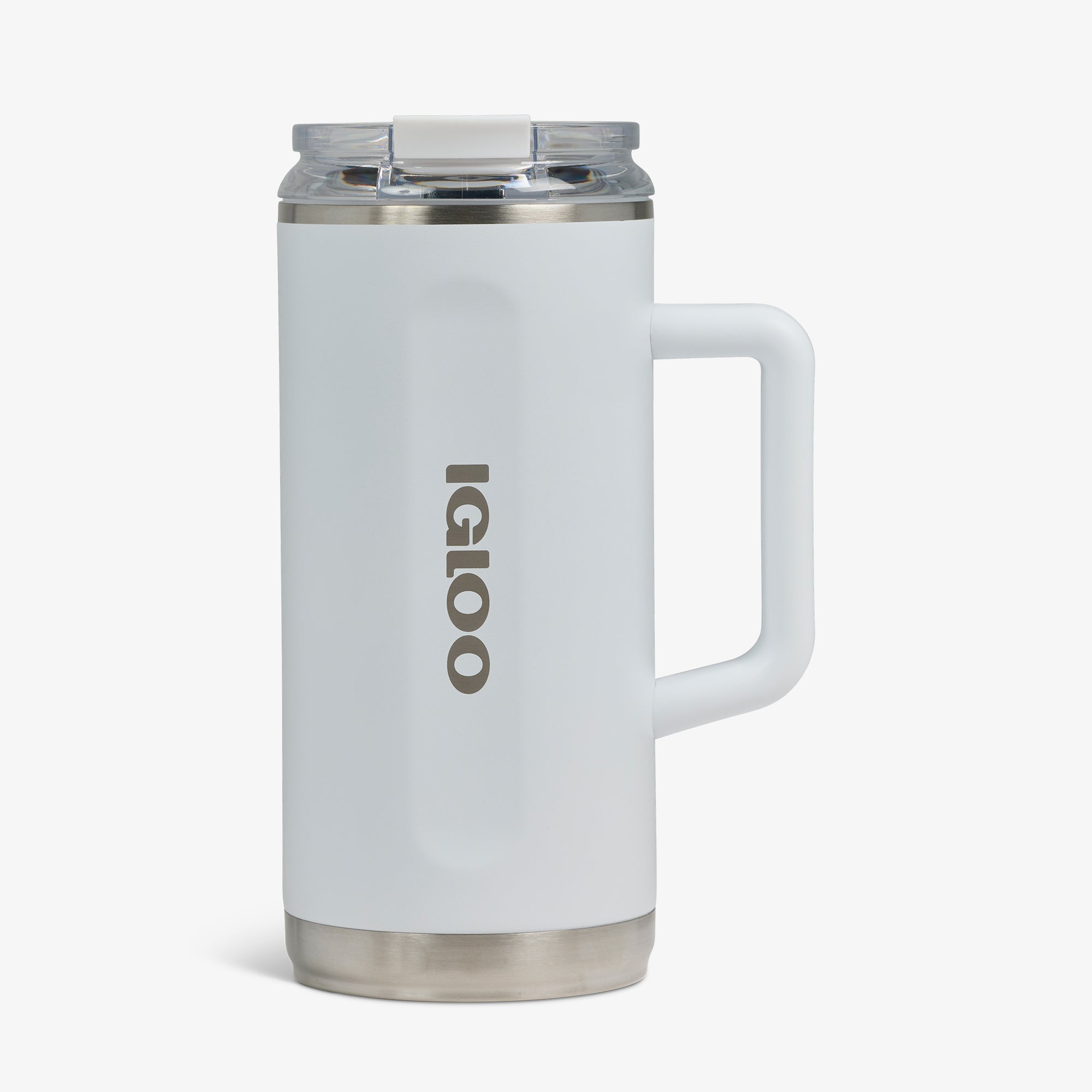 1L Beer Mug M3 - White - Front View