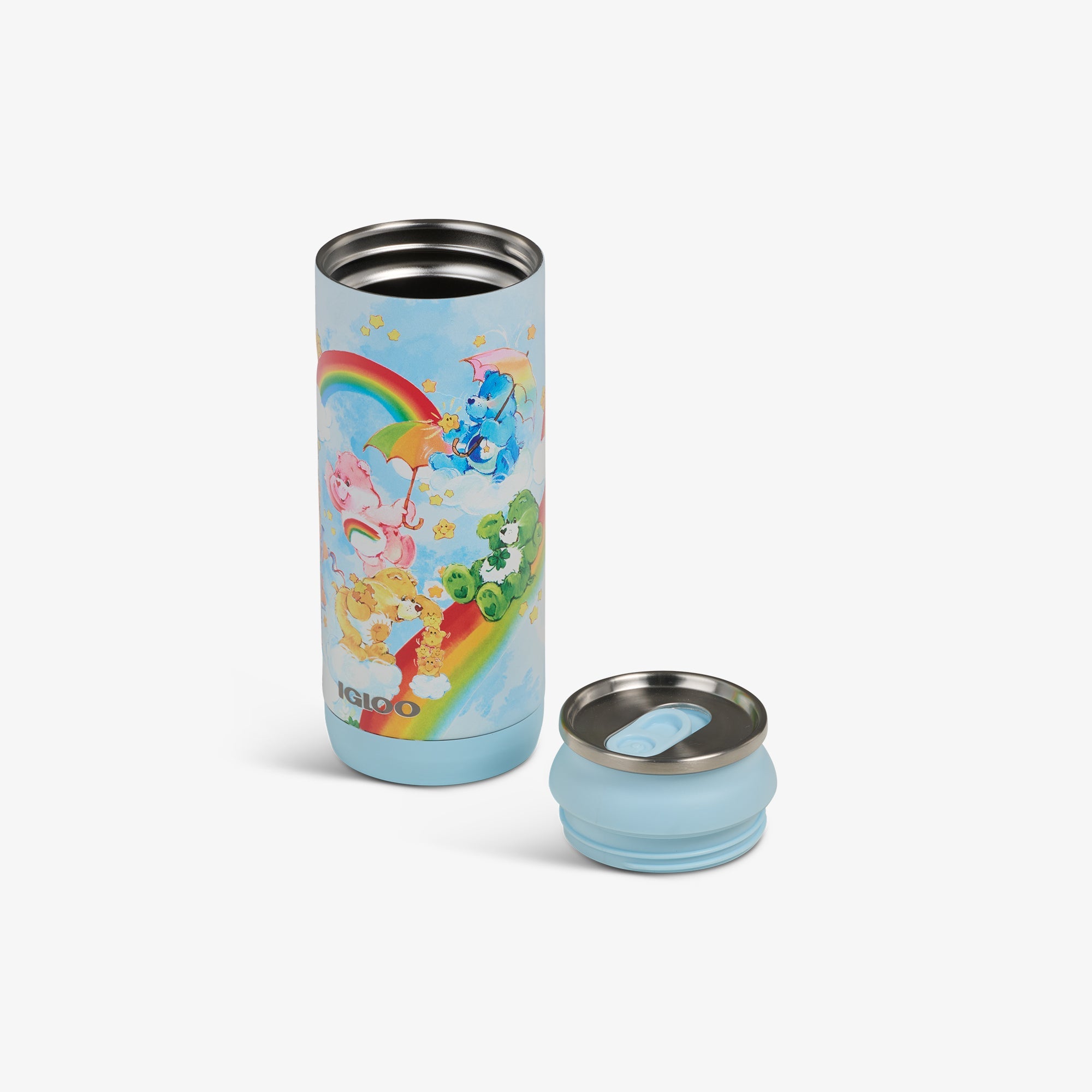 The Care Bears™ 16 Oz Can D6 - Blue - Open View