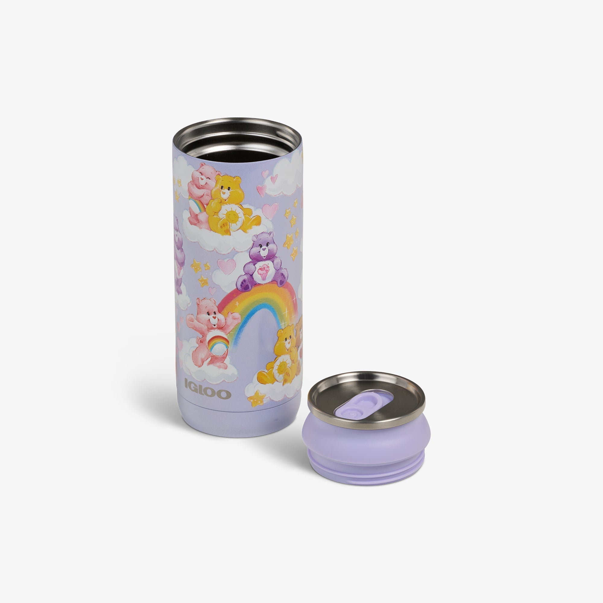 The Care Bears™ 16 Oz Can D6 - Purple - Open View