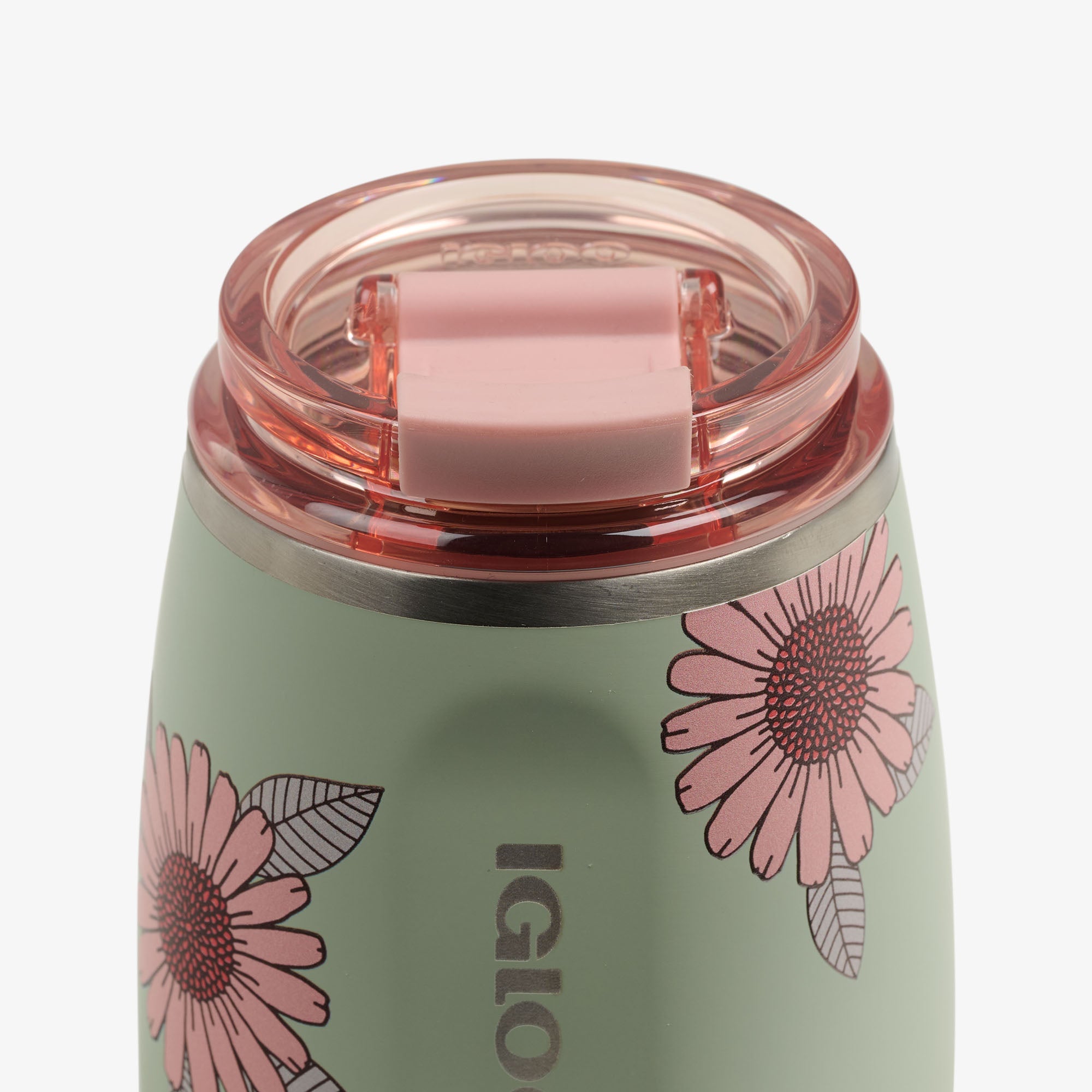Floral 10 Oz Wine Tumbler S4 - Sage - Product View