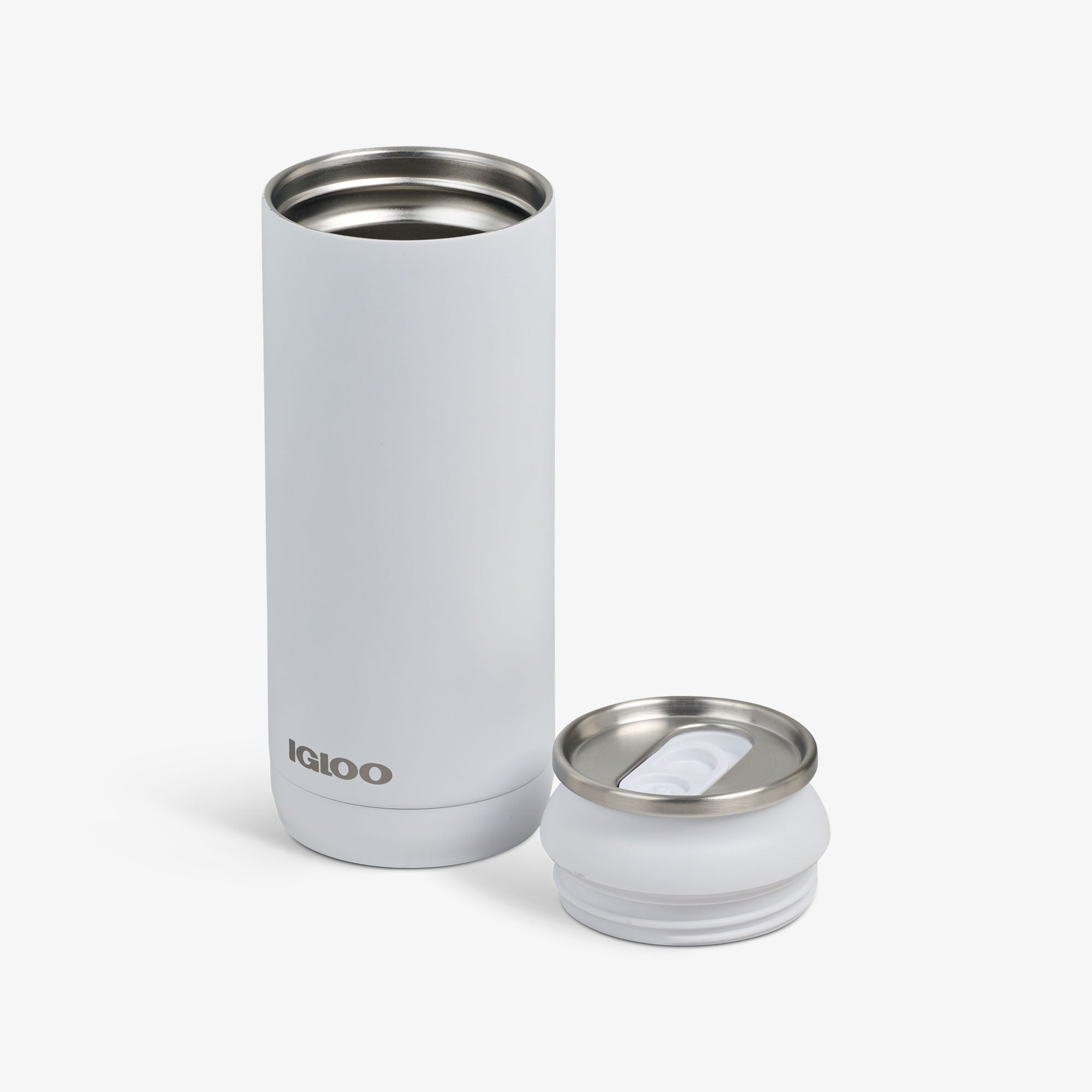 16 Oz Can K0 - White - Open View