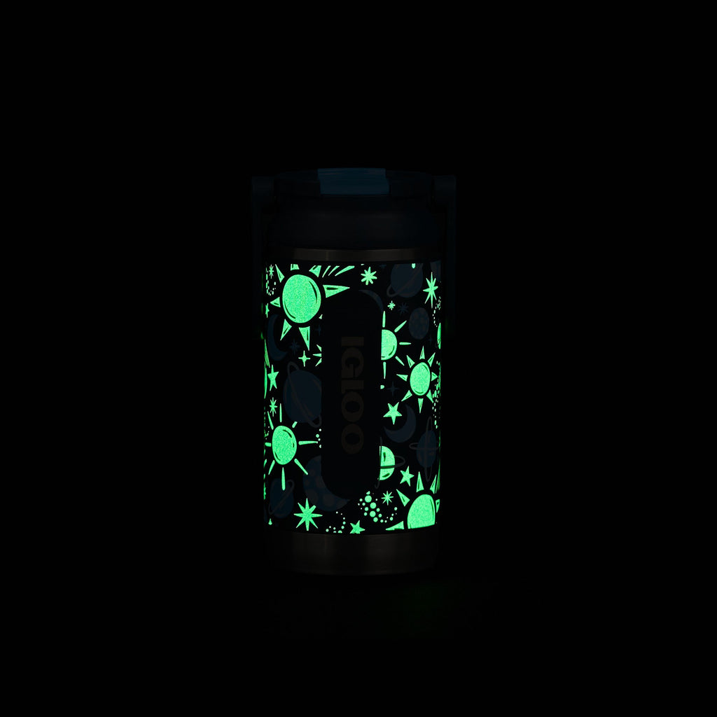 Kids Lunch Glow 12 Oz Sipper Bottle M3 - Cosmic Glow - Product View
