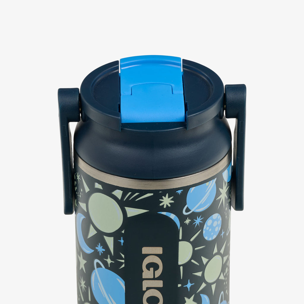 Kids Lunch Glow 12 Oz Sipper Bottle M3 - Cosmic Glow - Product View