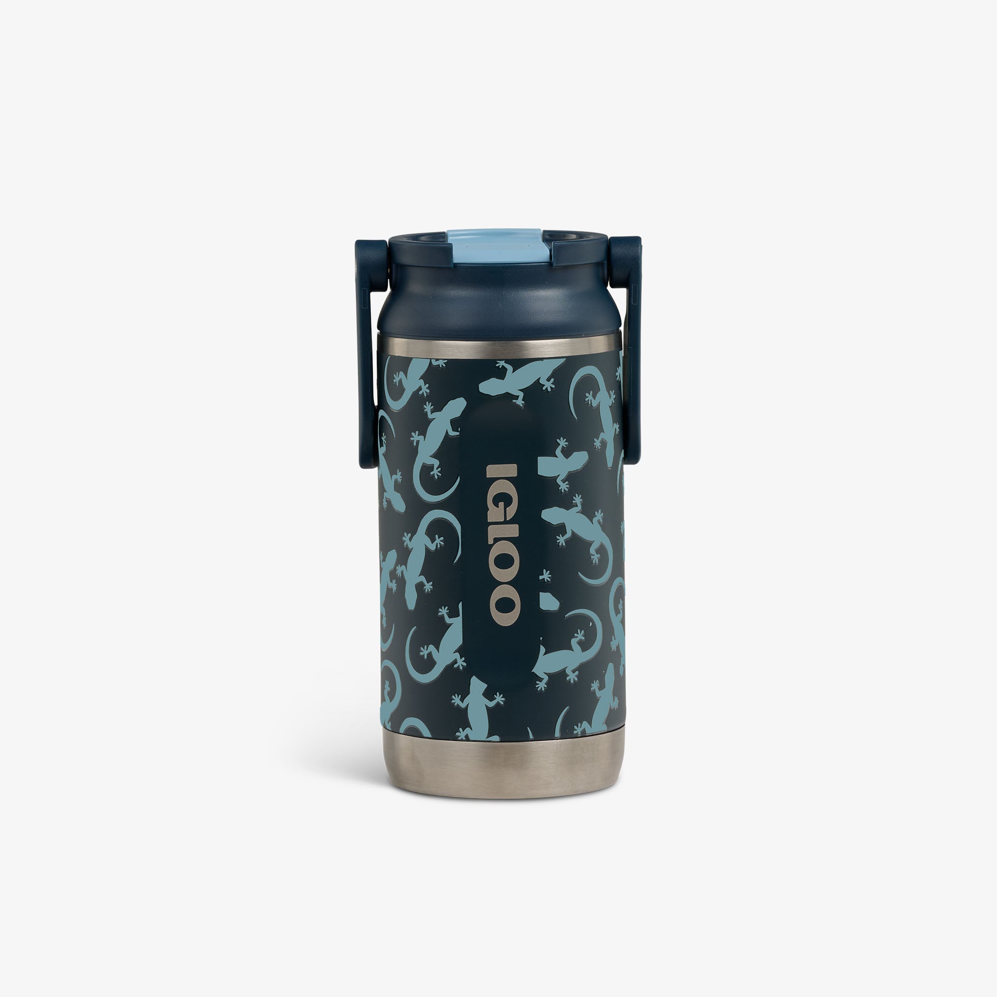 Kids Lunch Glow 12 Oz Sipper Bottle M3 - Lizard Glow - Front View