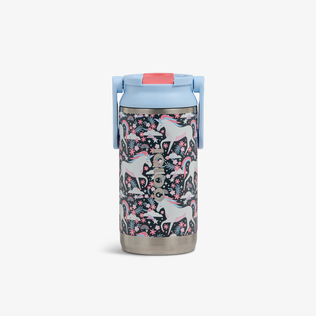 Kids Lunch 12 Oz Sipper Bottle C5 - Unicorns - Front View