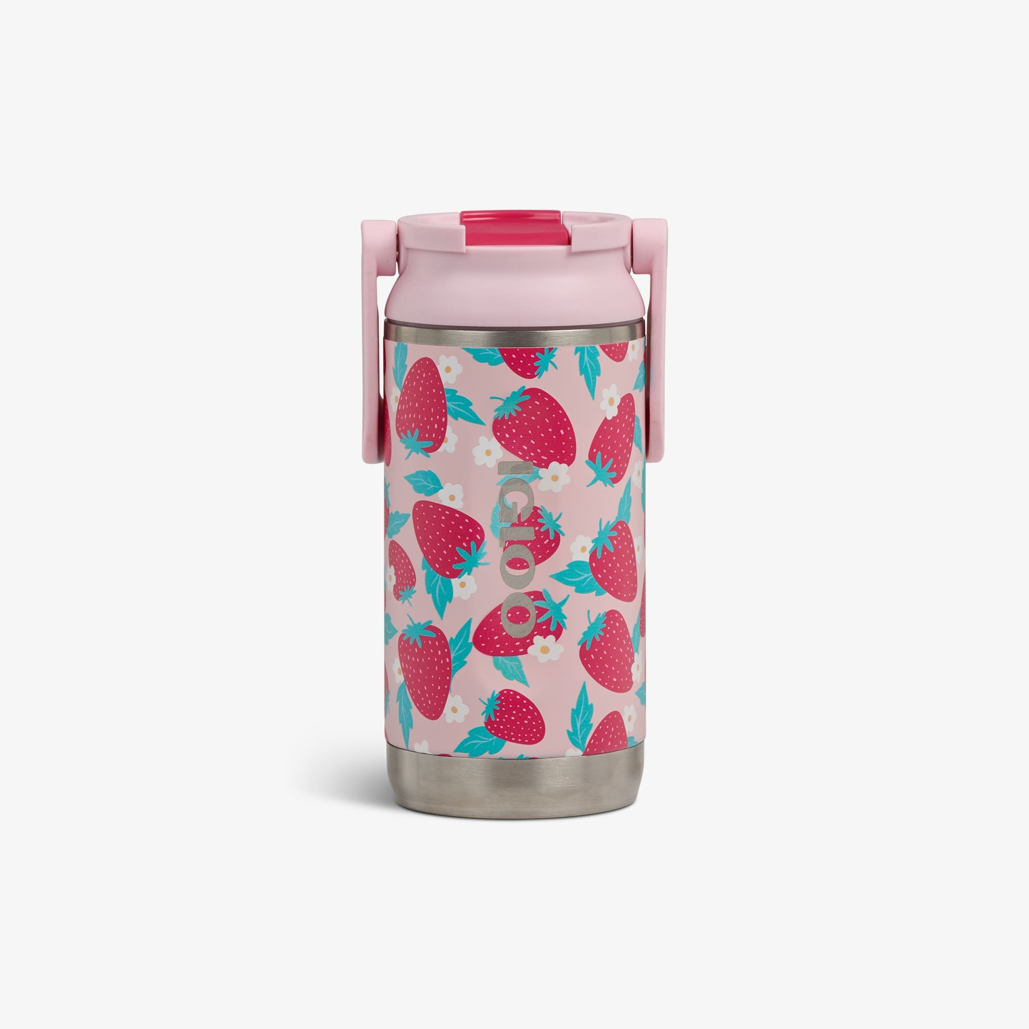 Kids Lunch 12 Oz Sipper Bottle C5 - Strawberries - Front View