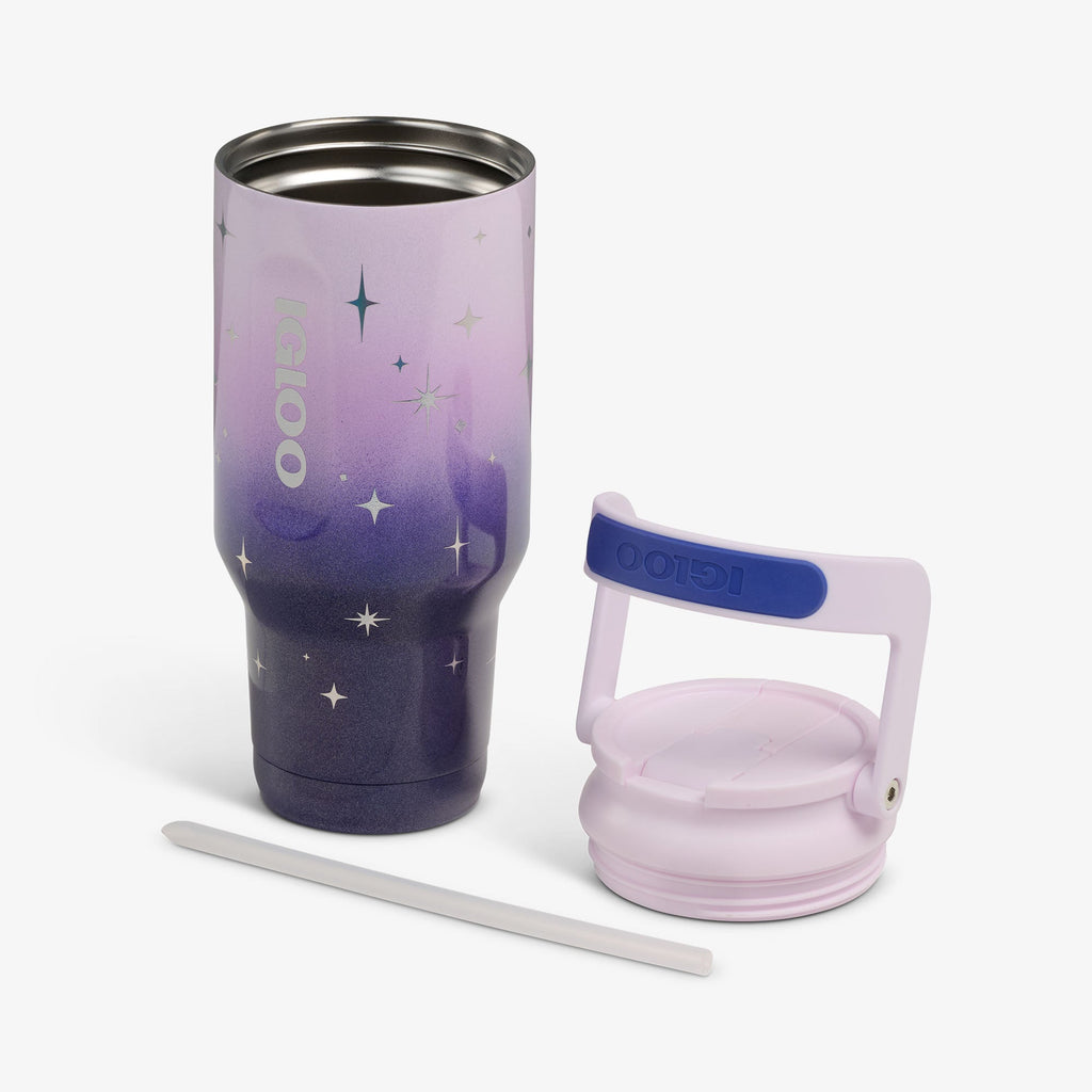 32 Oz Sport Sipper Bottle A9 - Mystic Purple - Open View