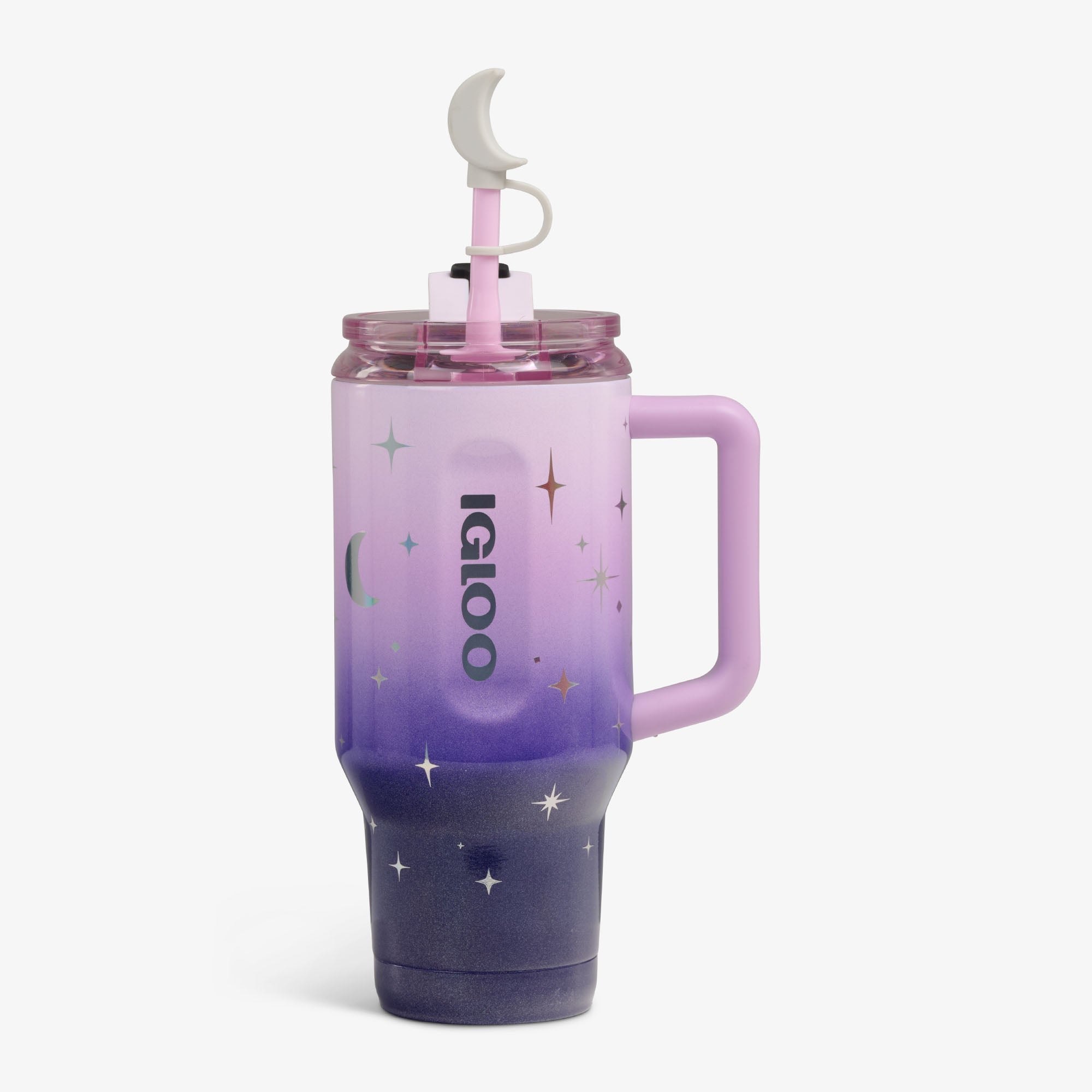 32 Oz Flip ‘n’ Sip Travel Mug B6 - Mystic Purple - Strap View