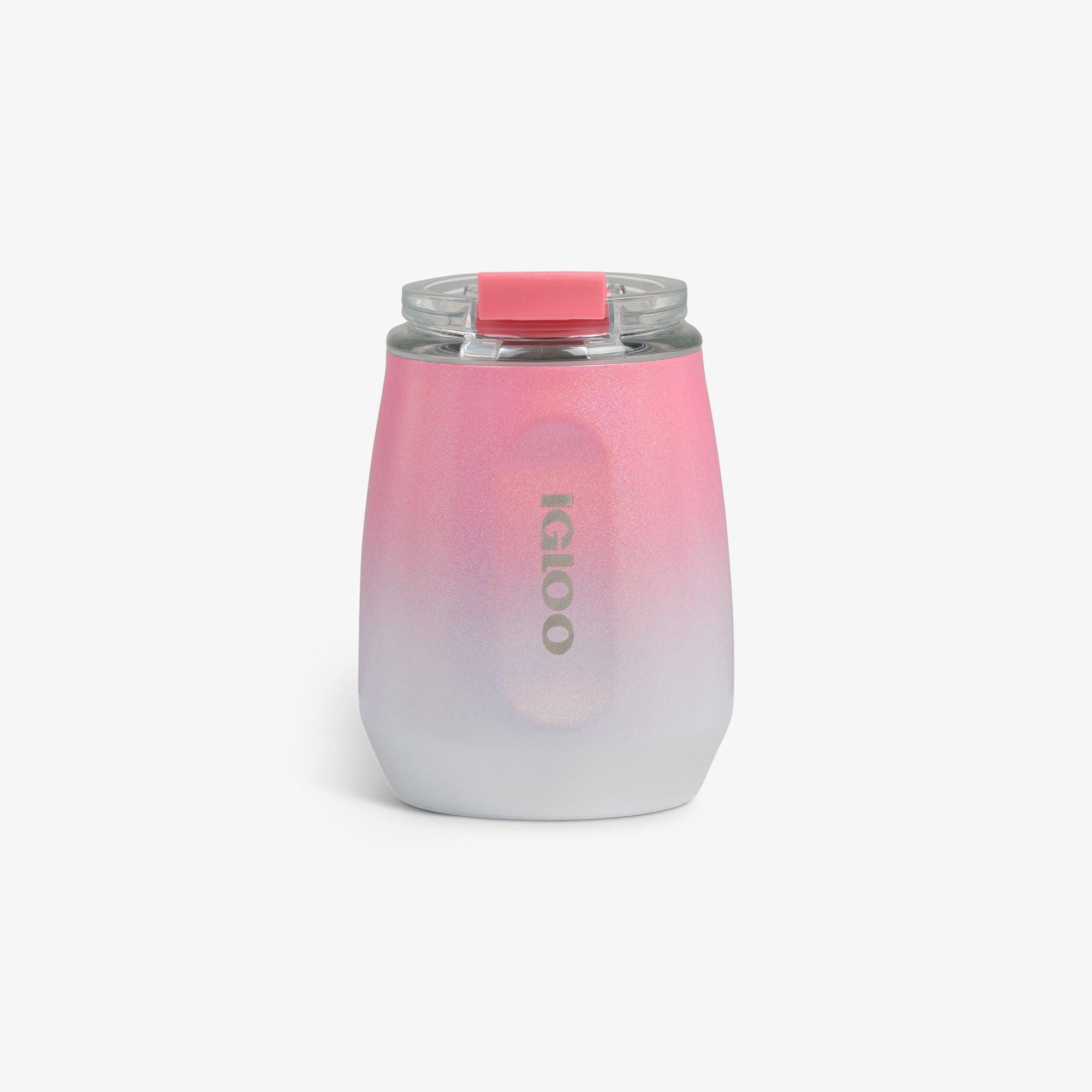 10 Oz Wine Tumbler D1 - Gradient Pink - Front View